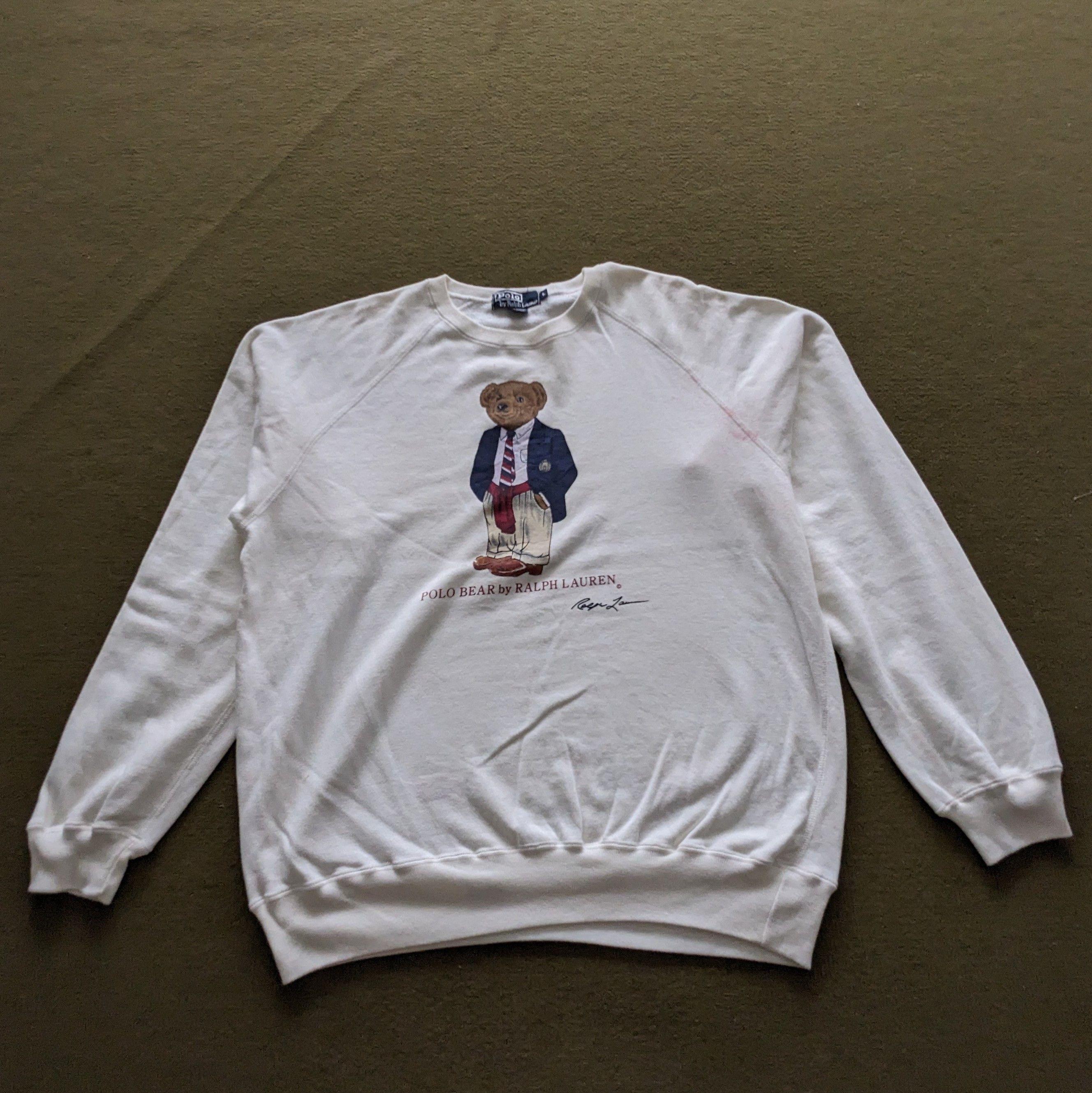 Polo Ralph Lauren Vintage POLO BEAR by Ralph Lauren Luxury Brand Sweatshirt Size US L / EU 52-54 / 3 - 1 Thumbnail