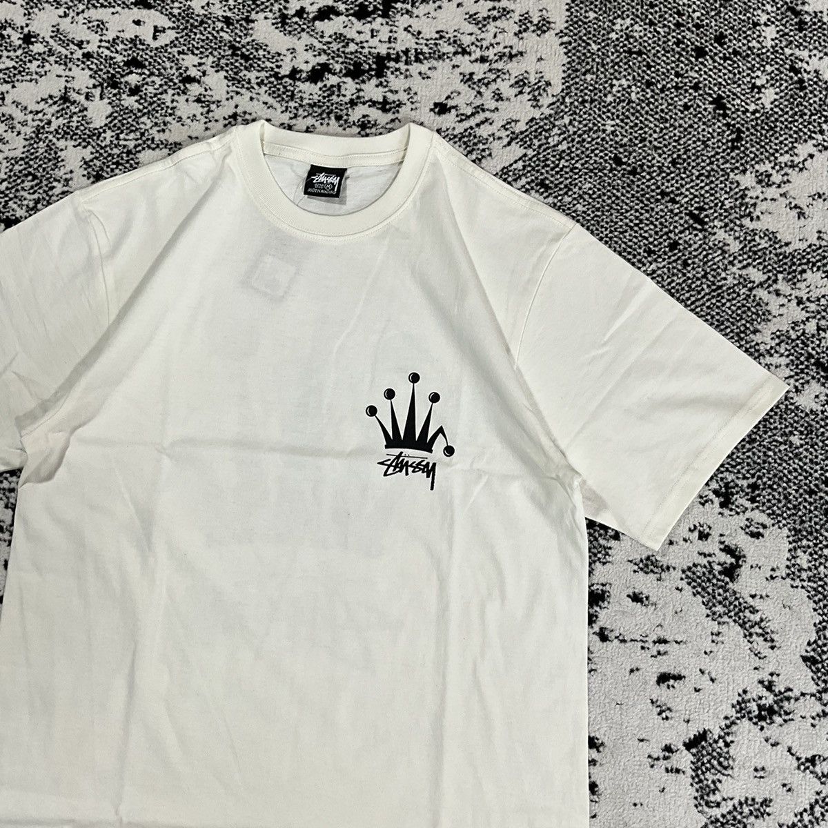 Stussy STUSSY REGAL CROWN PIGMNET DYED TEE NATURAL - L Size US M / EU 48-50 / 2 - 4 Thumbnail
