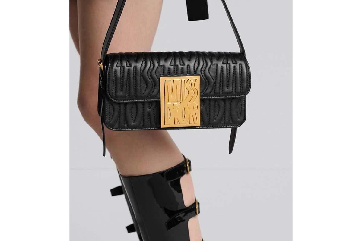Dior o1bcso1str0226 Size:OS/Miss Dior Flap Bag in Black Size ONE SIZE - 7 Thumbnail