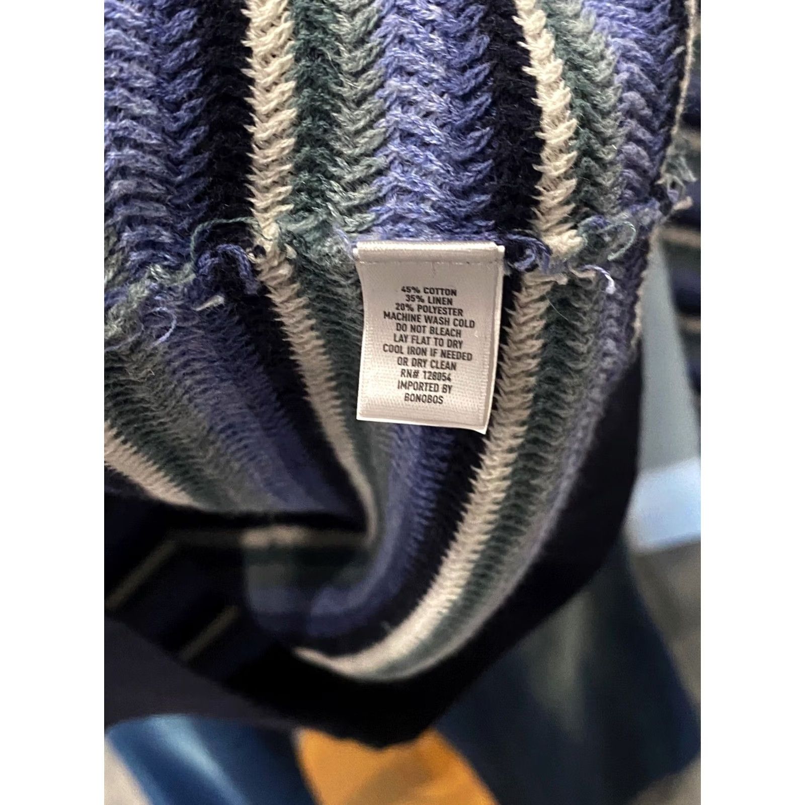 Bonobos Bonobos Multi Color Stripe Knit SWEATER Medium M Slim Mens Size US M / EU 48-50 / 2 - 4 Thumbnail