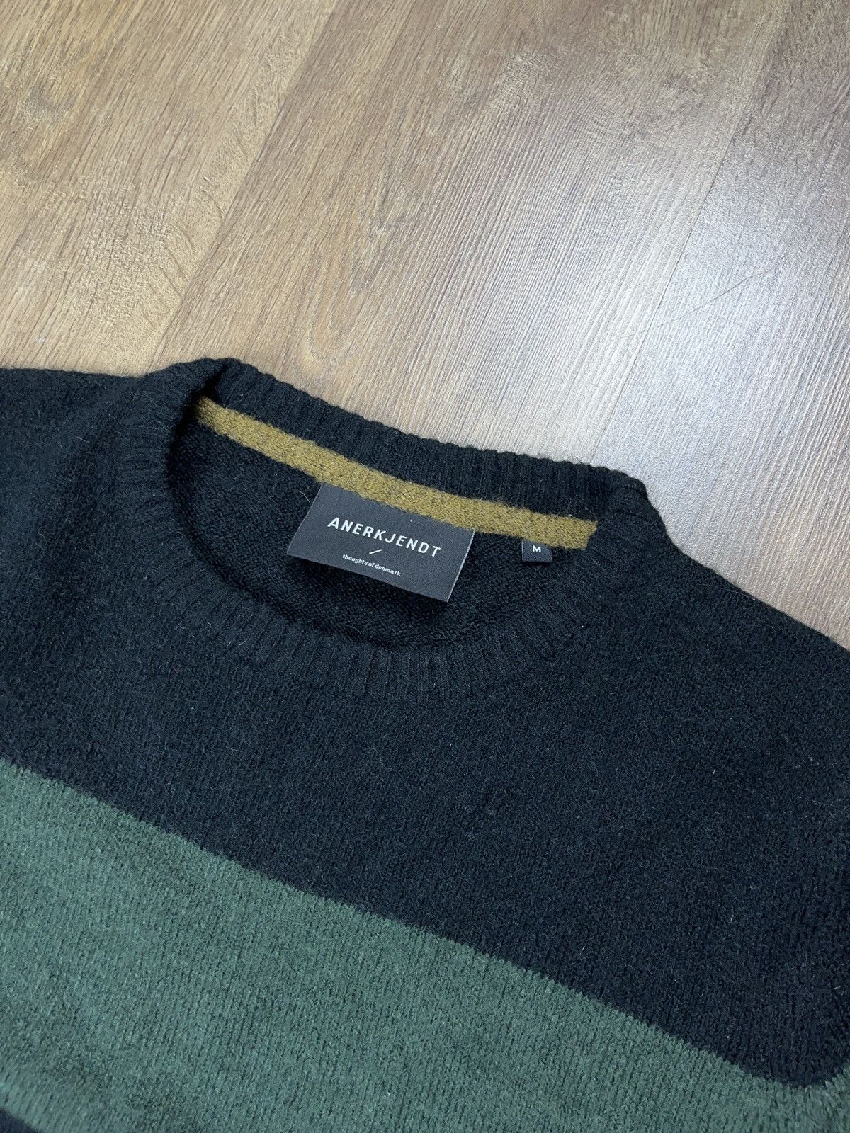 Anerkjendt ➕anerkjendt wool mohair fuzzy striped sweater Cobain style Size US M / EU 48-50 / 2 - 2 Thumbnail