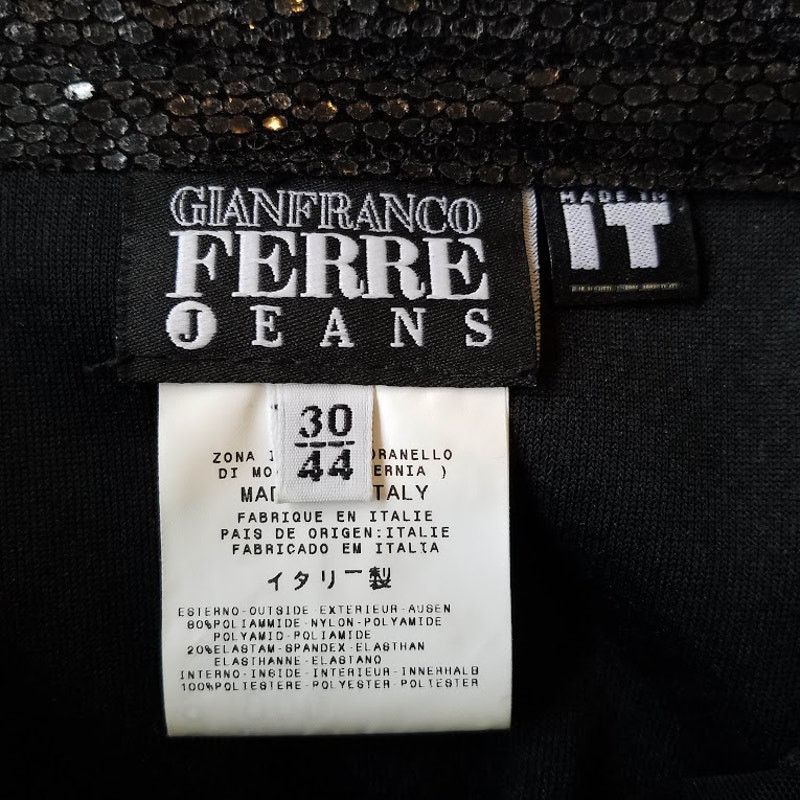 Gianfranco Ferre vintage Y2K mini skirt faux snake skin wrap skirt IT 44 Size 32" / US 10 / IT 46 - 6 Thumbnail