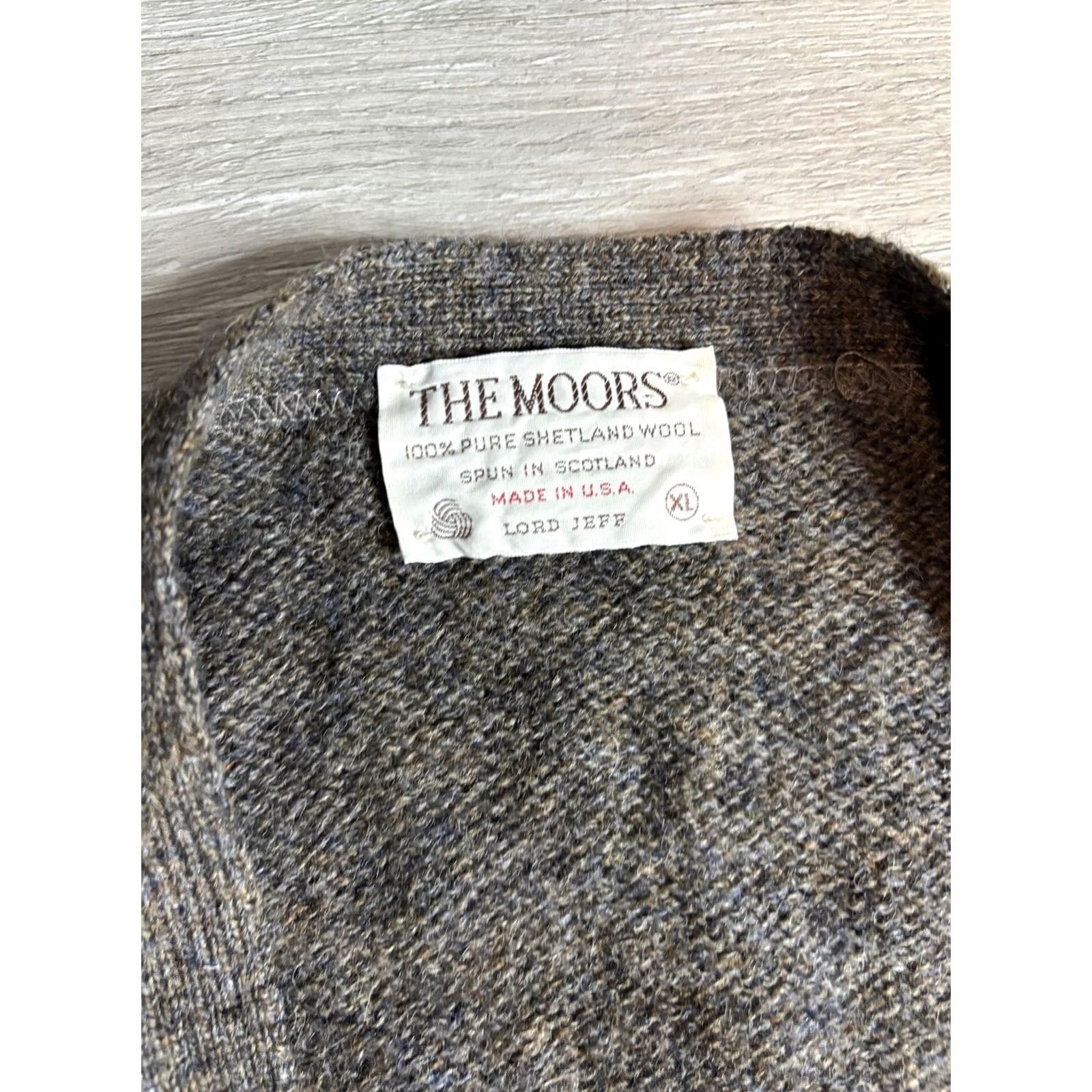 Vintage VINTAGE Lord Jeff Cardigan Sweater Mens XL Gray Wool Button Front Pockets 70s IR Made USA Size US XL / EU 56 / 4 - 4 Thumbnail