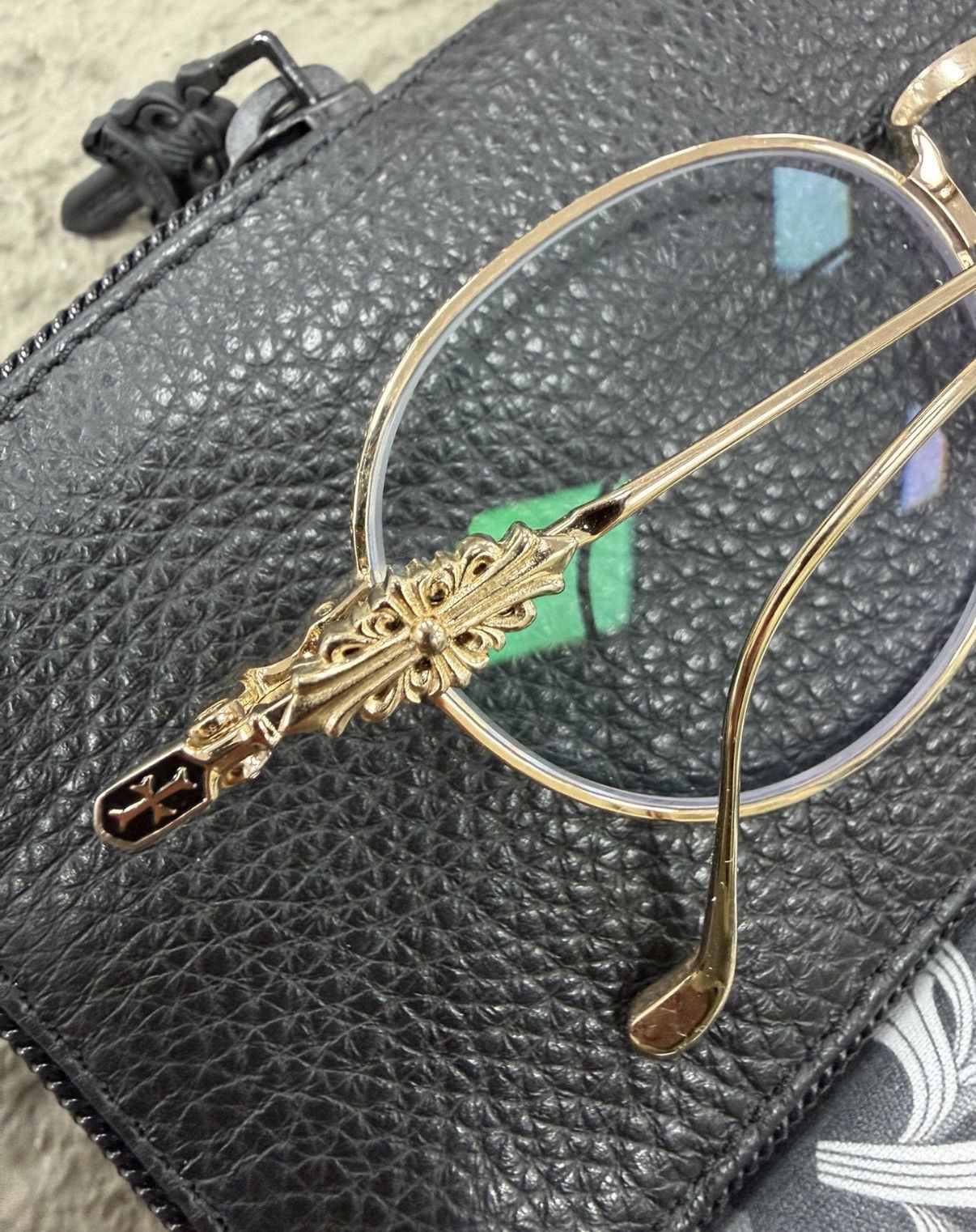 Chrome Hearts Chrome Hearts 22K Gold VAGIDICTORIAN III Eyeglass Frame Size ONE SIZE - 2 Thumbnail