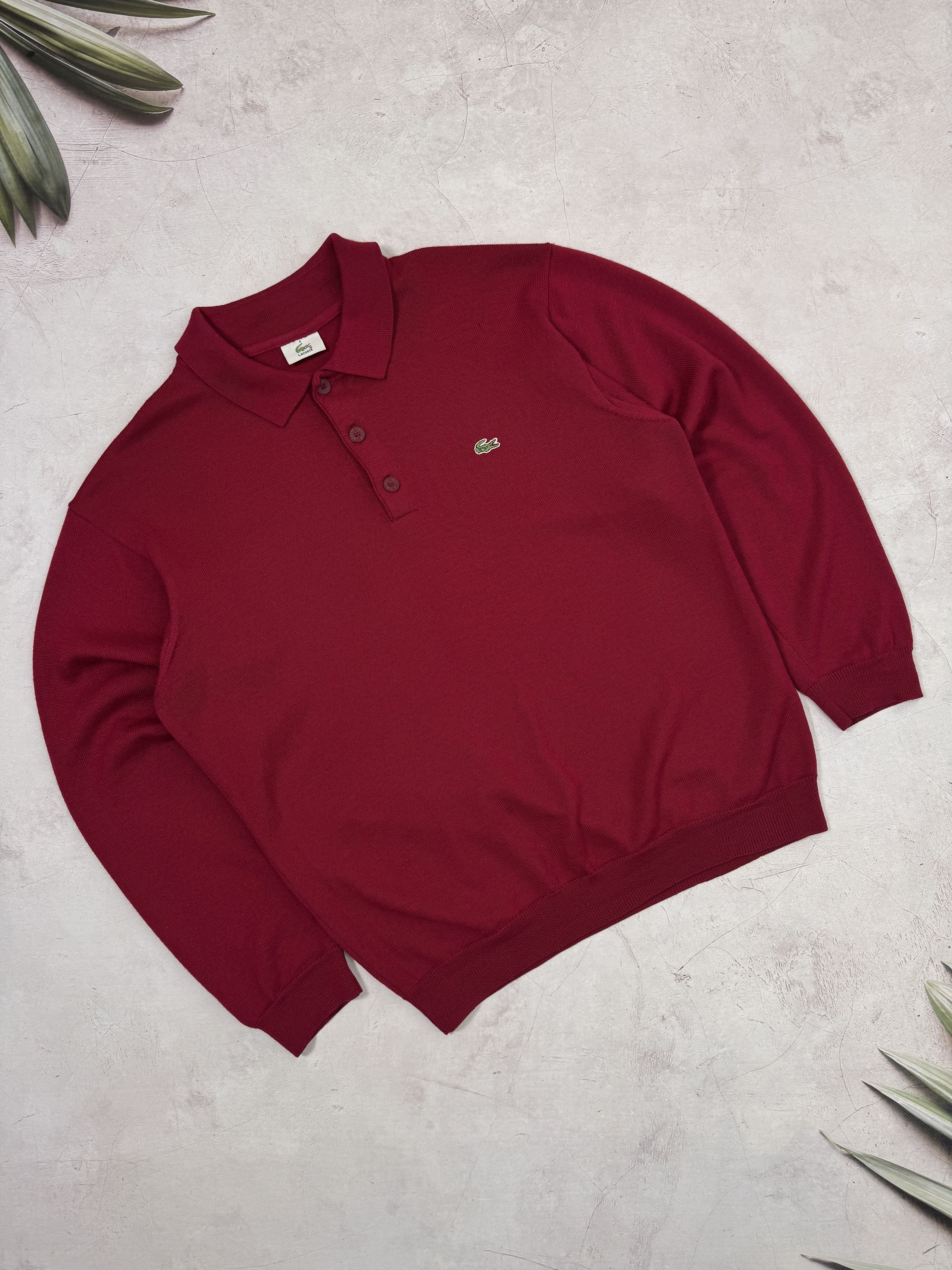 Lacoste Vintage Lacoste Sweater Pullover Jumper Wool Size US M / EU 48-50 / 2 - 1 Thumbnail
