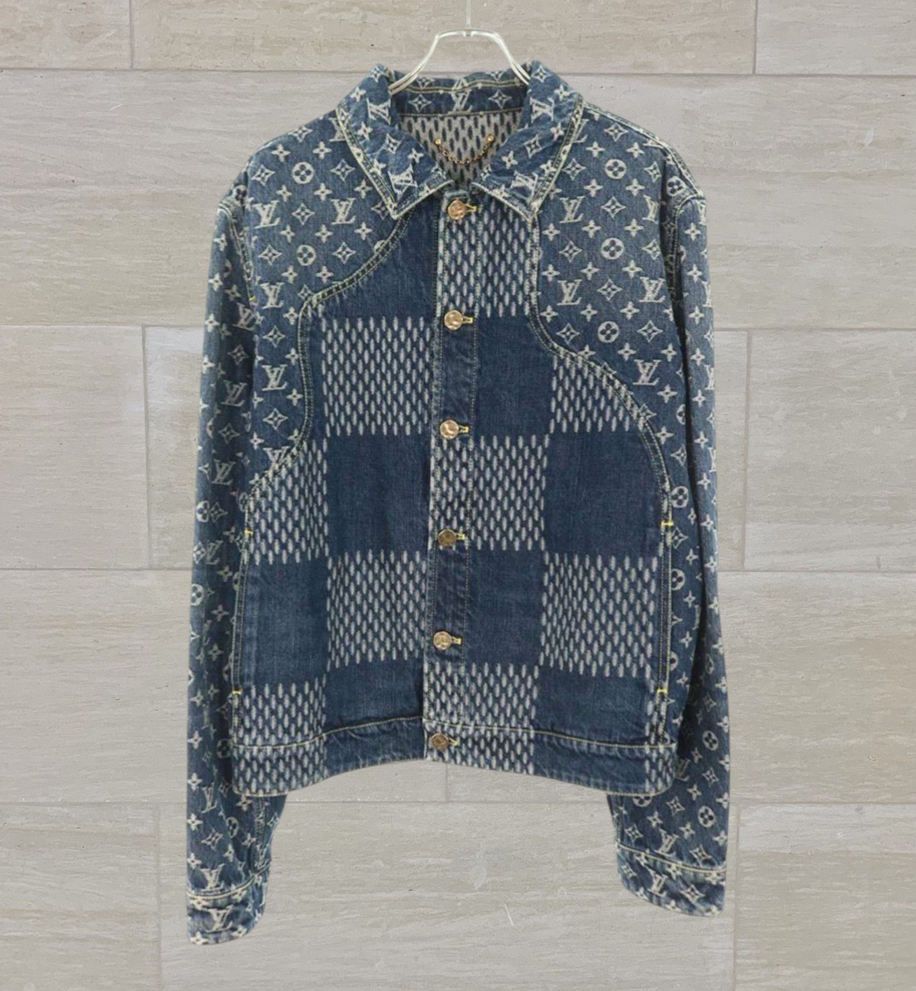 Louis Vuitton Louis Vuitton Nigo Giant Waves Monogram Denim Jacket Size US M / EU 48-50 / 2 - 1 Thumbnail