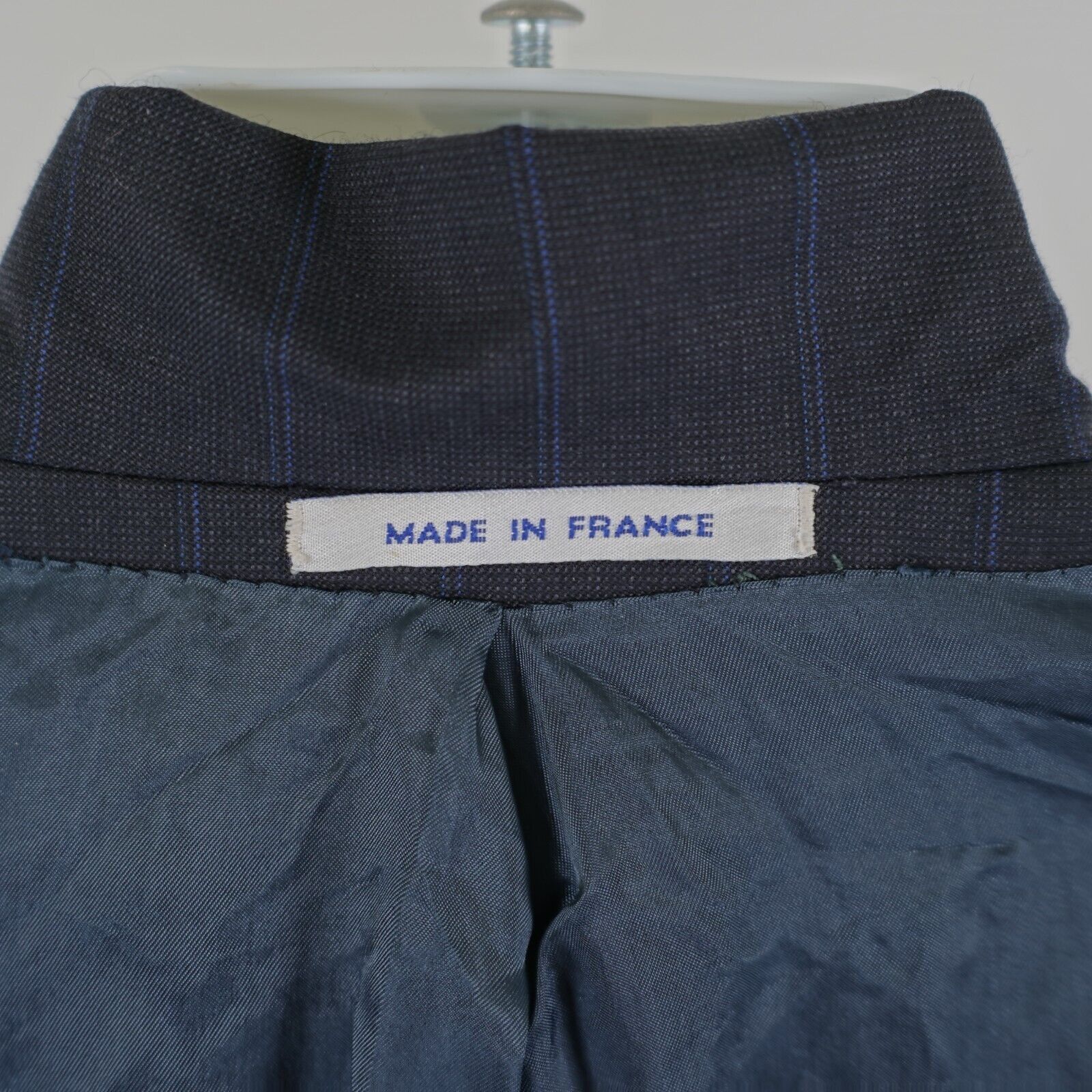 Yves Saint Laurent Yves Saint Laurent Wool Blue Check Striped 2 Button Suit Jac Size 42R - 13 Thumbnail