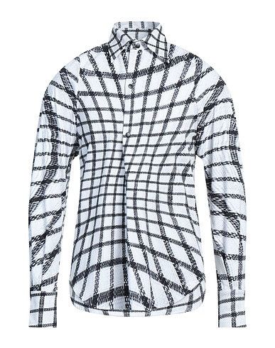 Bianca Saunders o1mle0725 Checked Shirt in White/Black Size US L / EU 52-54 / 3 - 1 Thumbnail