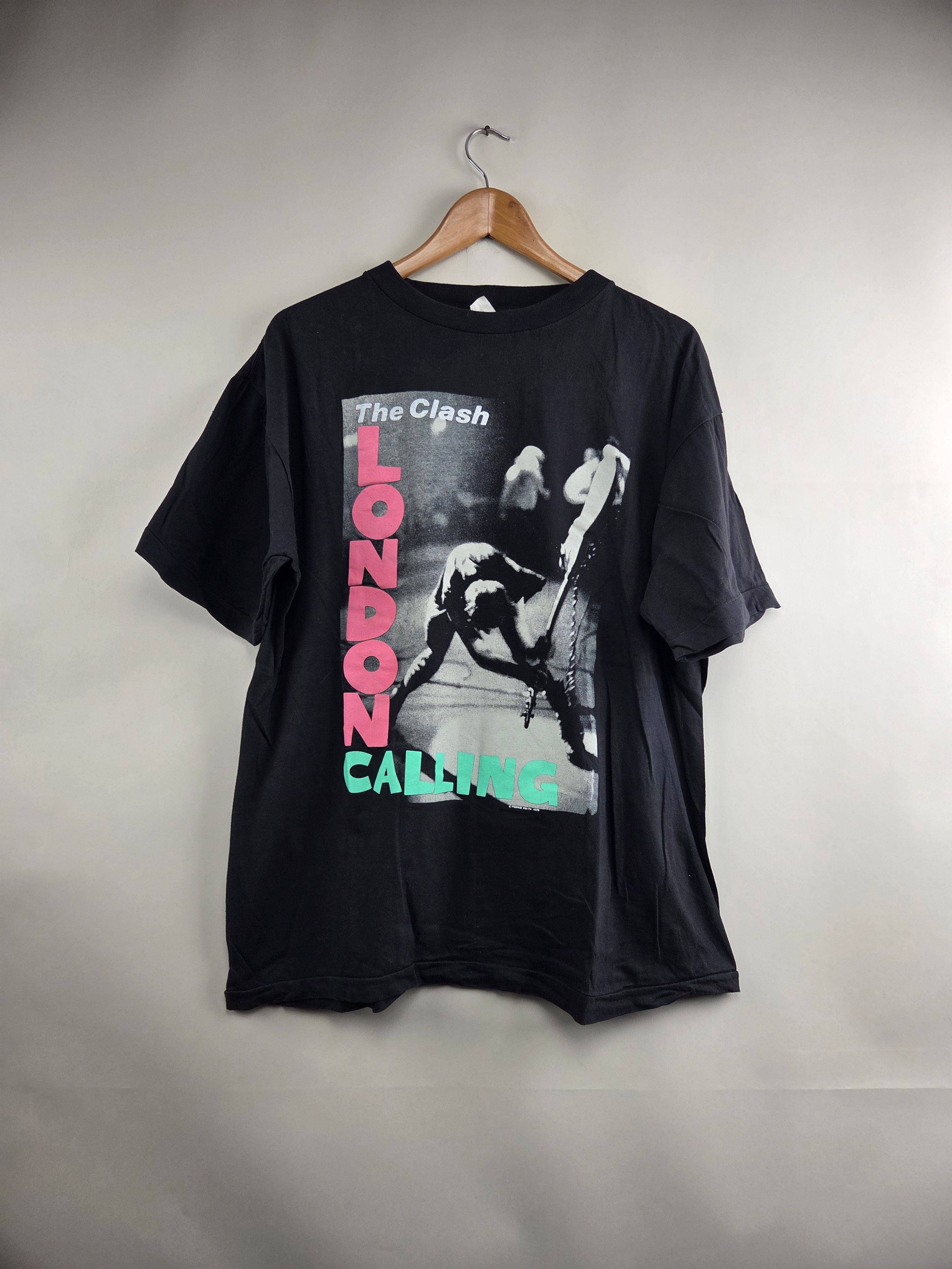 Band Tees × Vintage 80s The Clash London Calling Punk rock tee XL 22.5" 28" Size US XL / EU 56 / 4 - 1 Thumbnail