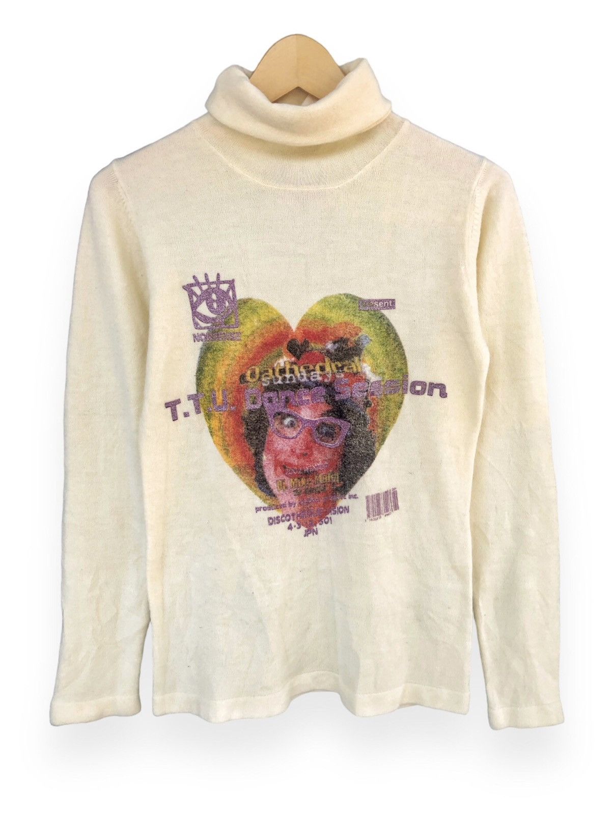 Angel Blue × Hysteric Glamour × Japanese Brand Japanese Nonsense Turtleneck Knit Sweater Size US S / EU 44-46 / 1 - 1 Thumbnail