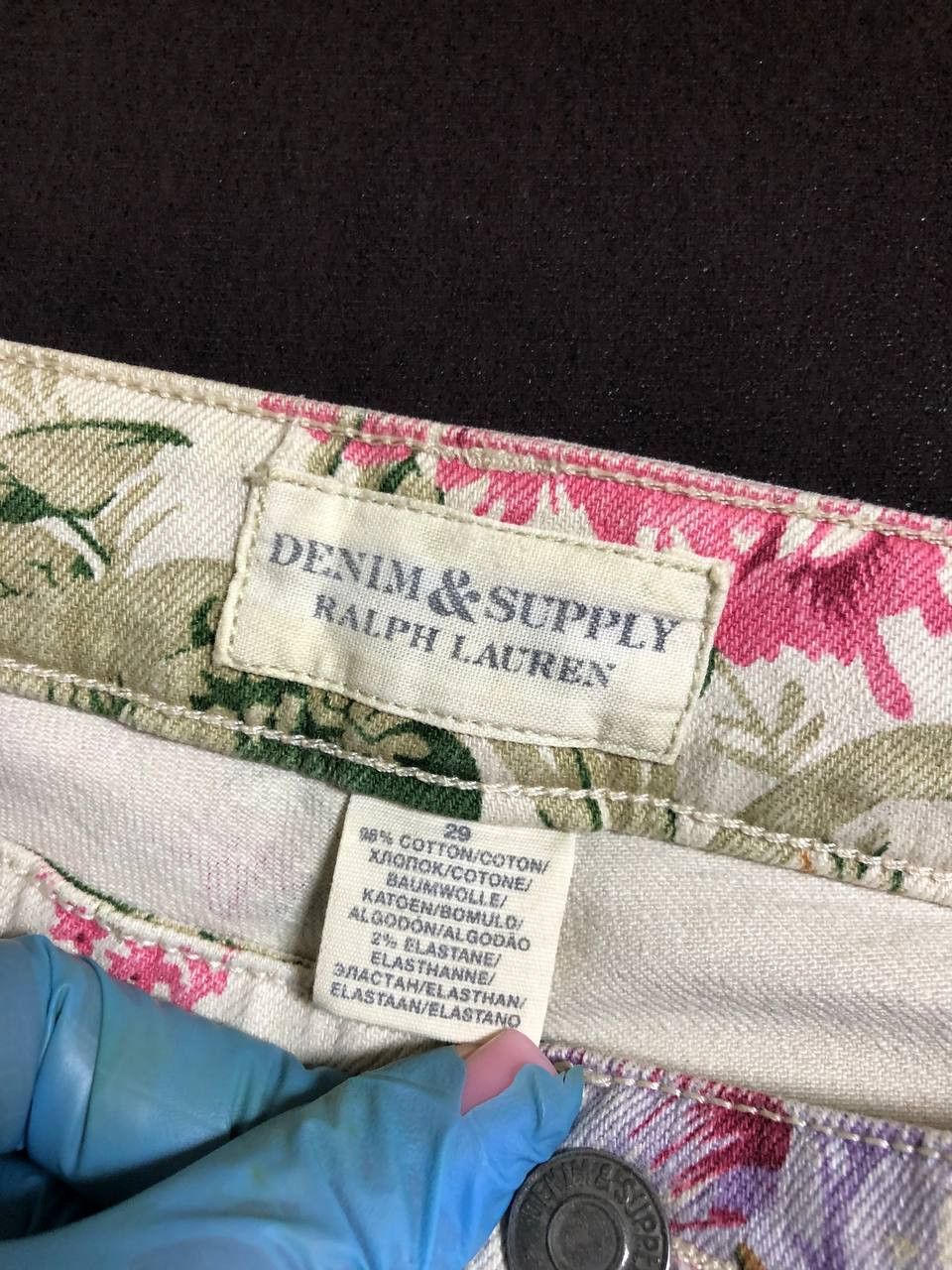 Denim & Supply Ralph Lauren Ralph Lauren Denim & Supply Skinny Jeans Floral Print Size 29" - 2 Thumbnail