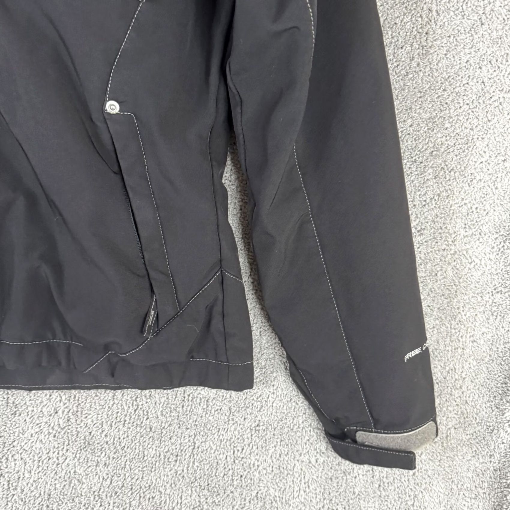 Free Country Free Country Womens Jacket Hooded Full Zip Softshell Lined Black Small Windbreaker Casual Everyday Size S / US 4 / IT 40 - 3 Thumbnail