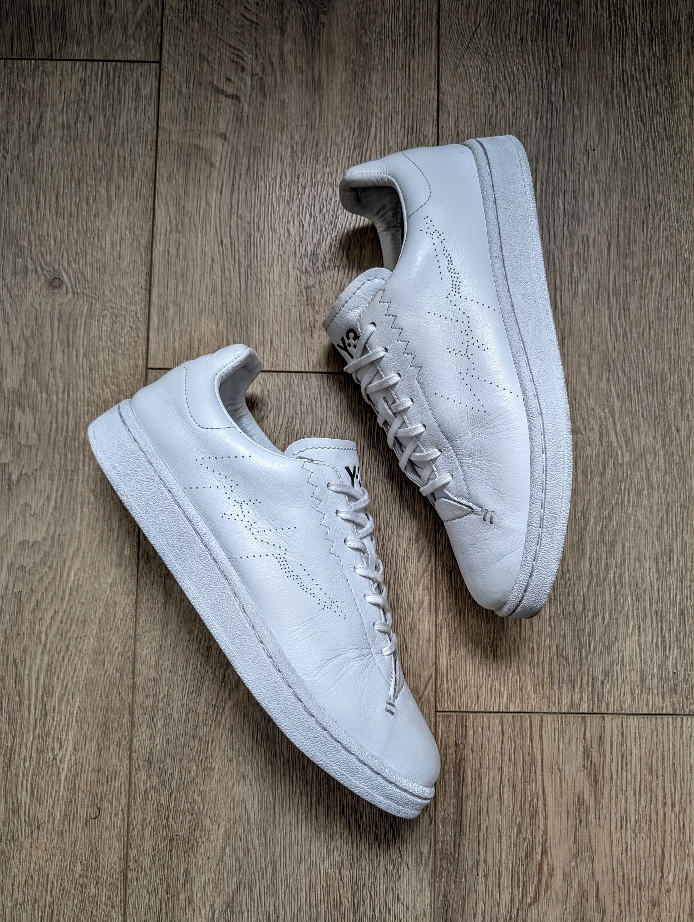 Adidas × Y-3 Adidas Y-3 Court low all white Size US 9.5 / EU 42-43 - 1 Thumbnail
