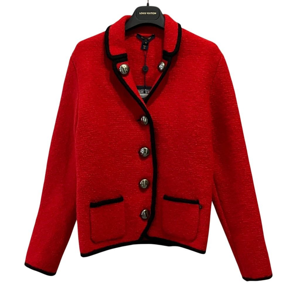 Louis Vuitton Louis Vuitton Louis Vuitton Wool Single Jacket Textile Outerwear FNKC97TM1 DUTY FREE for USA Size ONE SIZE - 1 Thumbnail