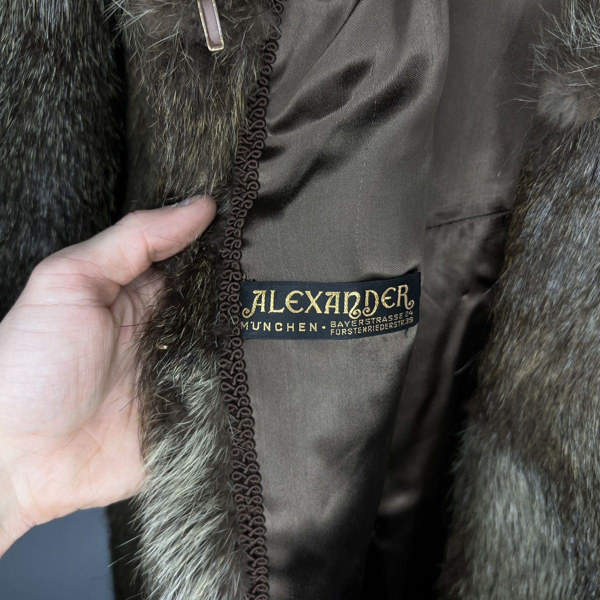 90s Vintage Real Rabbit Fur Coat Jacket Heavy Opium Punk Y2K