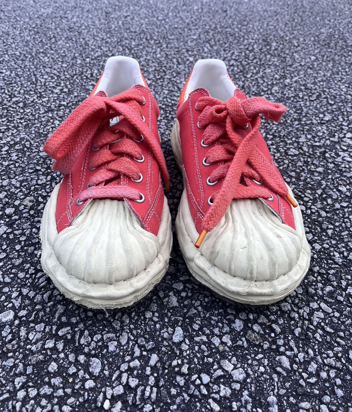 Japanese Brand × Maison MIHARA YASUHIRO Maison Mihara Yasuhiro Hank OG Sole Canvas Low Size US 12 / EU 45 - 2 Thumbnail