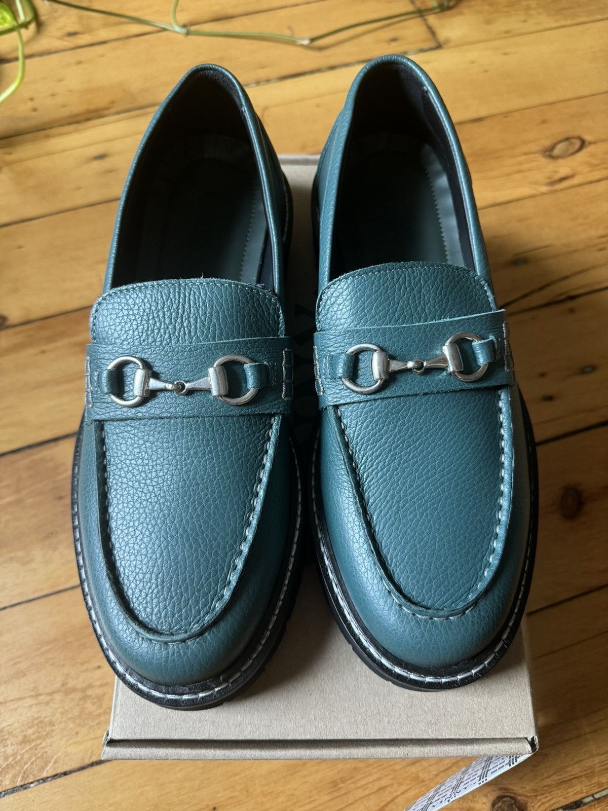 VINNY's Vinny’s Le Club Snaffle Bit Loafer Basil Green Size US 9 / EU 42 - 1 Thumbnail