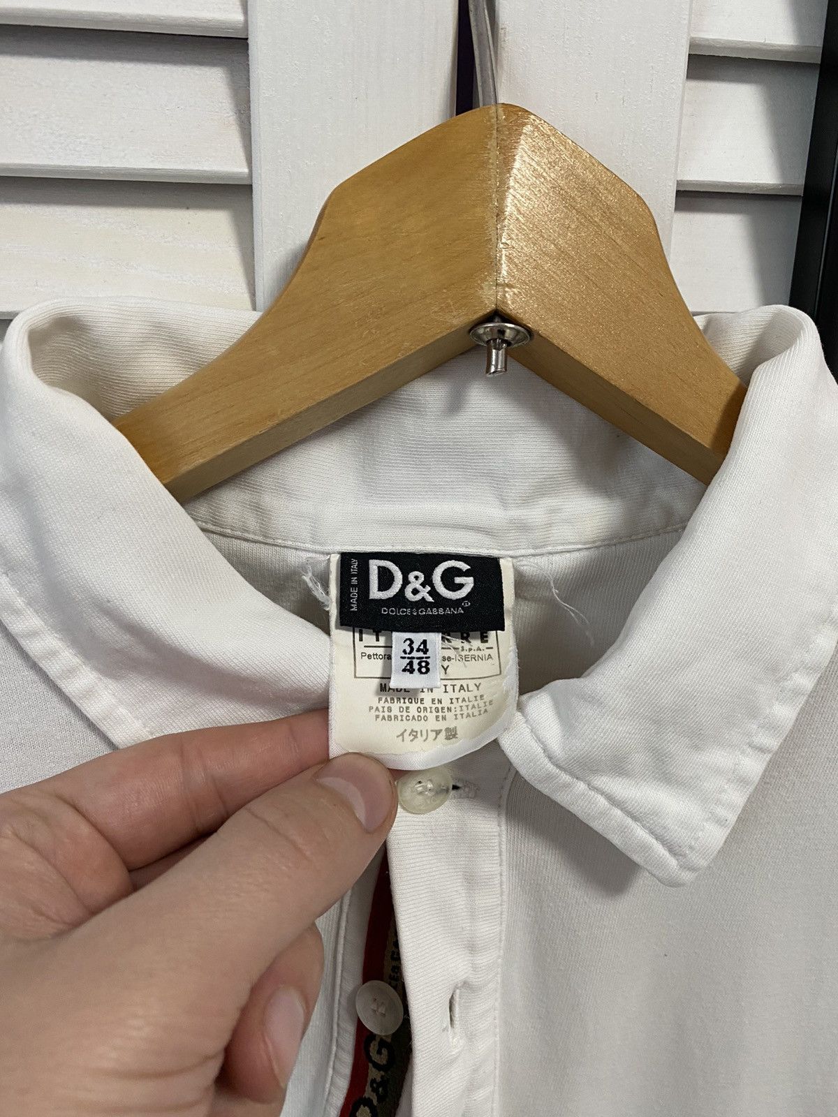 Dolce & Gabbana × Vintage Vintage Shirt Polo Dolce Gabbana Multi pocket Monogrammed Size US M / EU 48-50 / 2 - 15 Thumbnail