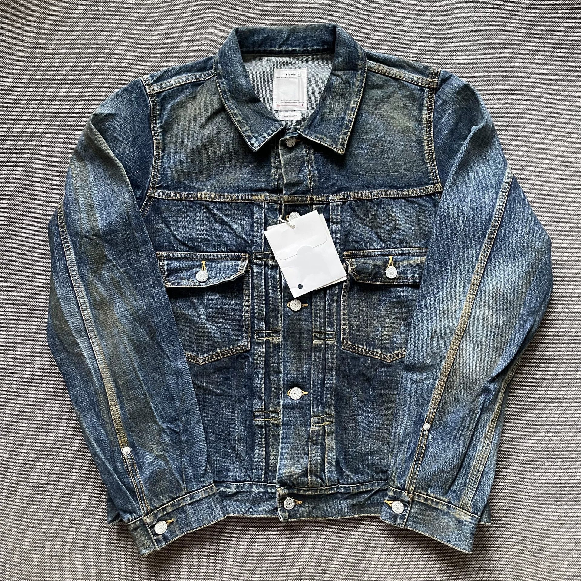 Visvim Social Sculpture 101 Denim Jkt Dry Damaged-1000 | Grailed