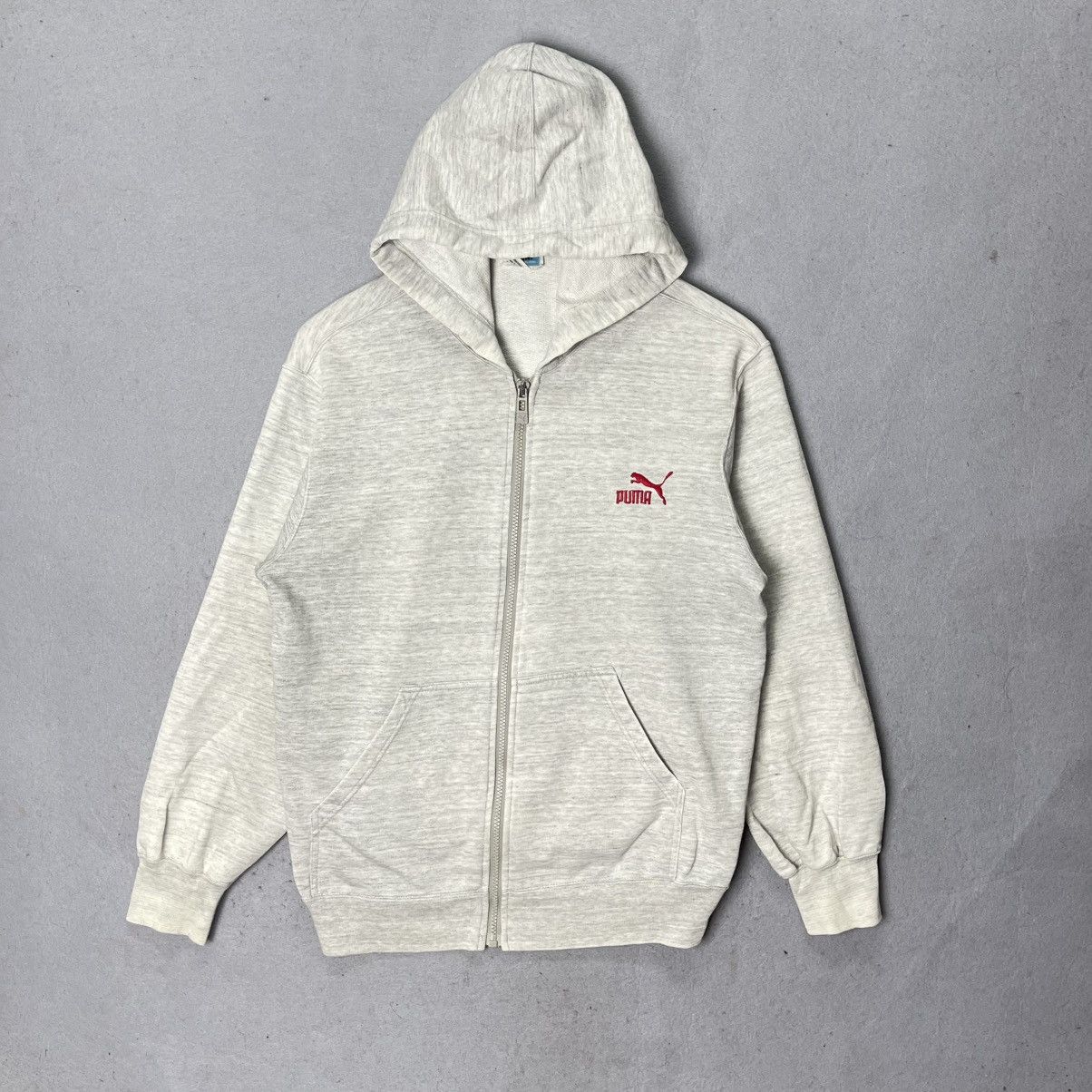 Puma Vintage Puma Zip Hoodie Grey Small Logo Size US M / EU 48-50 / 2 - 1 Thumbnail