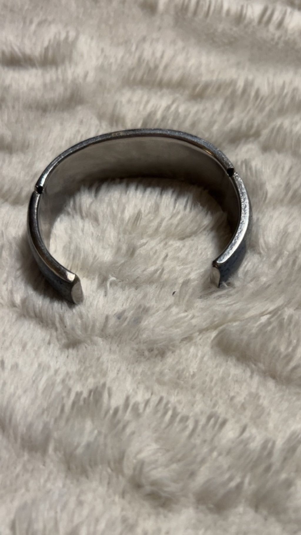 The Unbranded Brand Women's Unbranded Gray Silver Cuff Bracelet One Size Size ONE SIZE - 4 Thumbnail