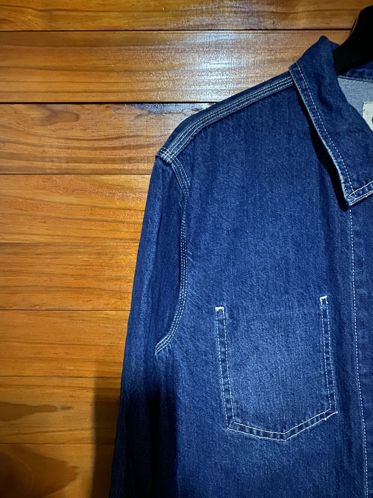 Japanese Brand Samansa Mos2 Jeans Indigo Denim Chore Jacket Workwear Style Size M / US 6-8 / IT 42-44 - 10 Thumbnail