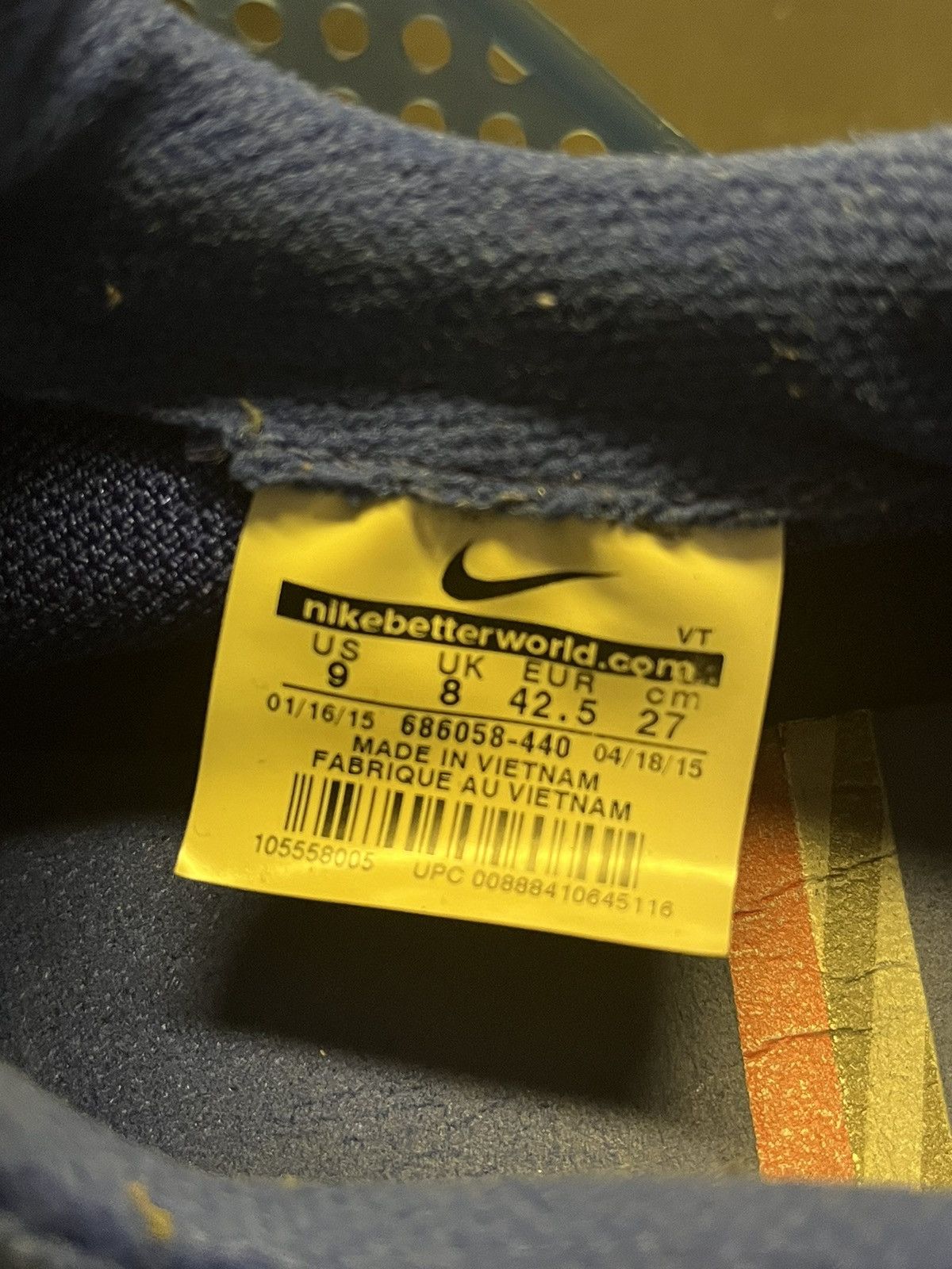 Nike Nike Sock Dart Independence Day Blue Men’s 9 686058-440 Size US 9 / EU 42 - 8 Thumbnail