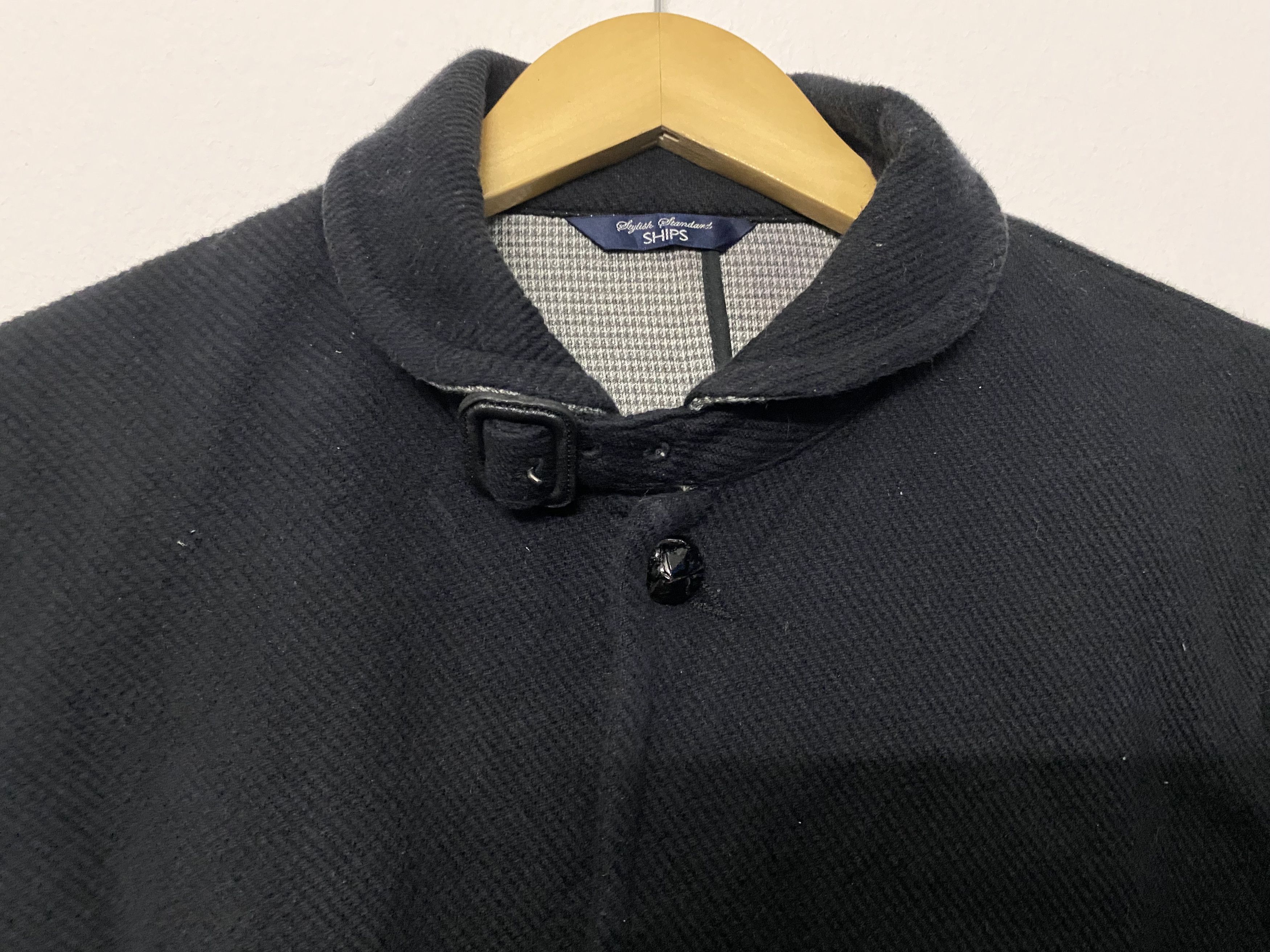 SHIPS SHIPS Jet Blue Japan Standard Shawl Collar Knit Jacket Size US S / EU 44-46 / 1 - 7 Thumbnail