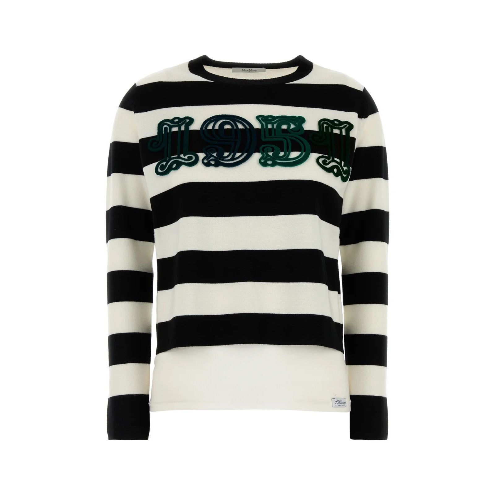 Max Mara MAX MARA Multicolor Embroidered Wool Viterbo Sweater New & A Size XS / US 0-2 / IT 36-38 - 1 Thumbnail