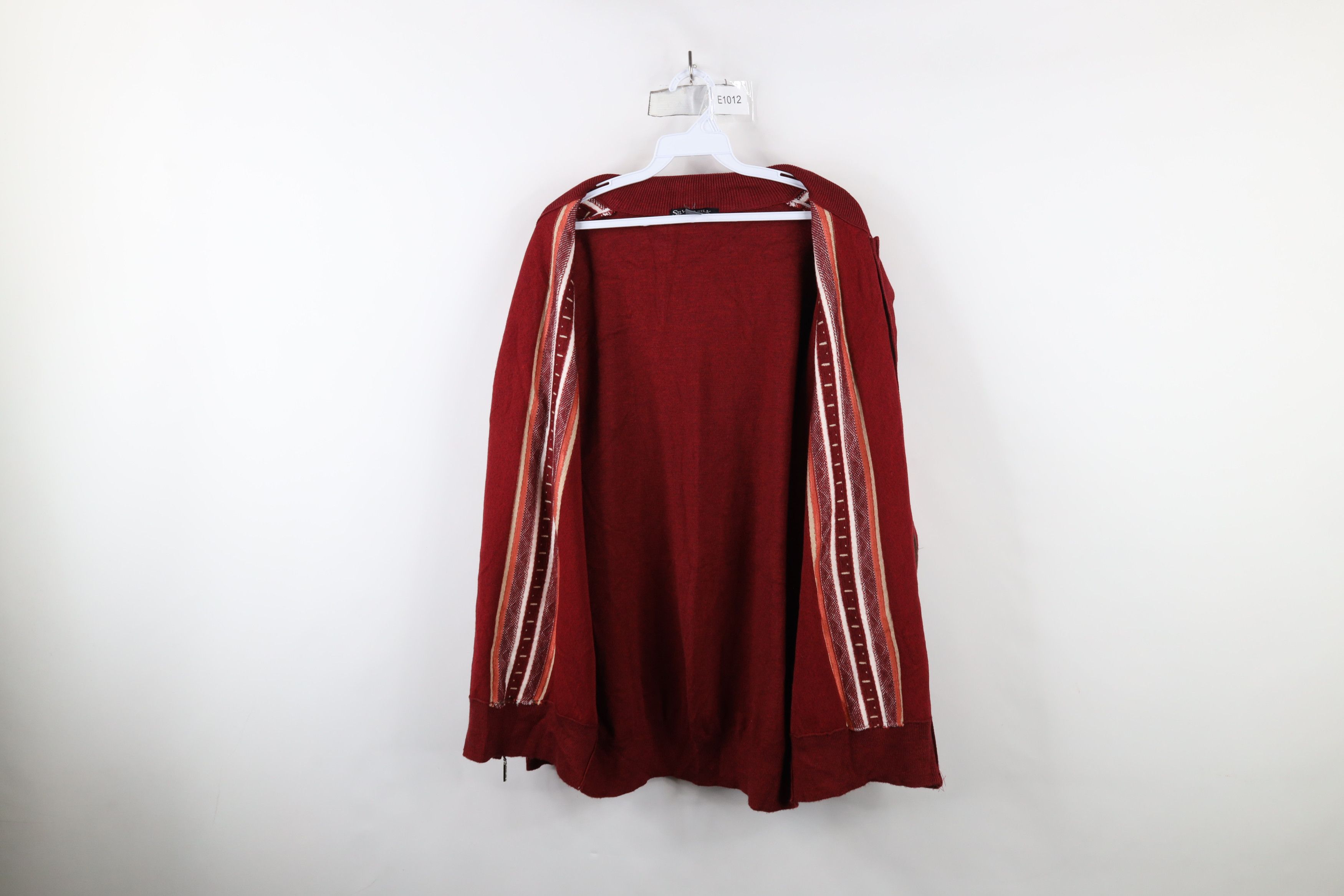 Vintage Vintage 90s Coogi Style Zip Button Knit Cardigan Sweater Size US XXL / EU 58 / 5 - 7 Thumbnail