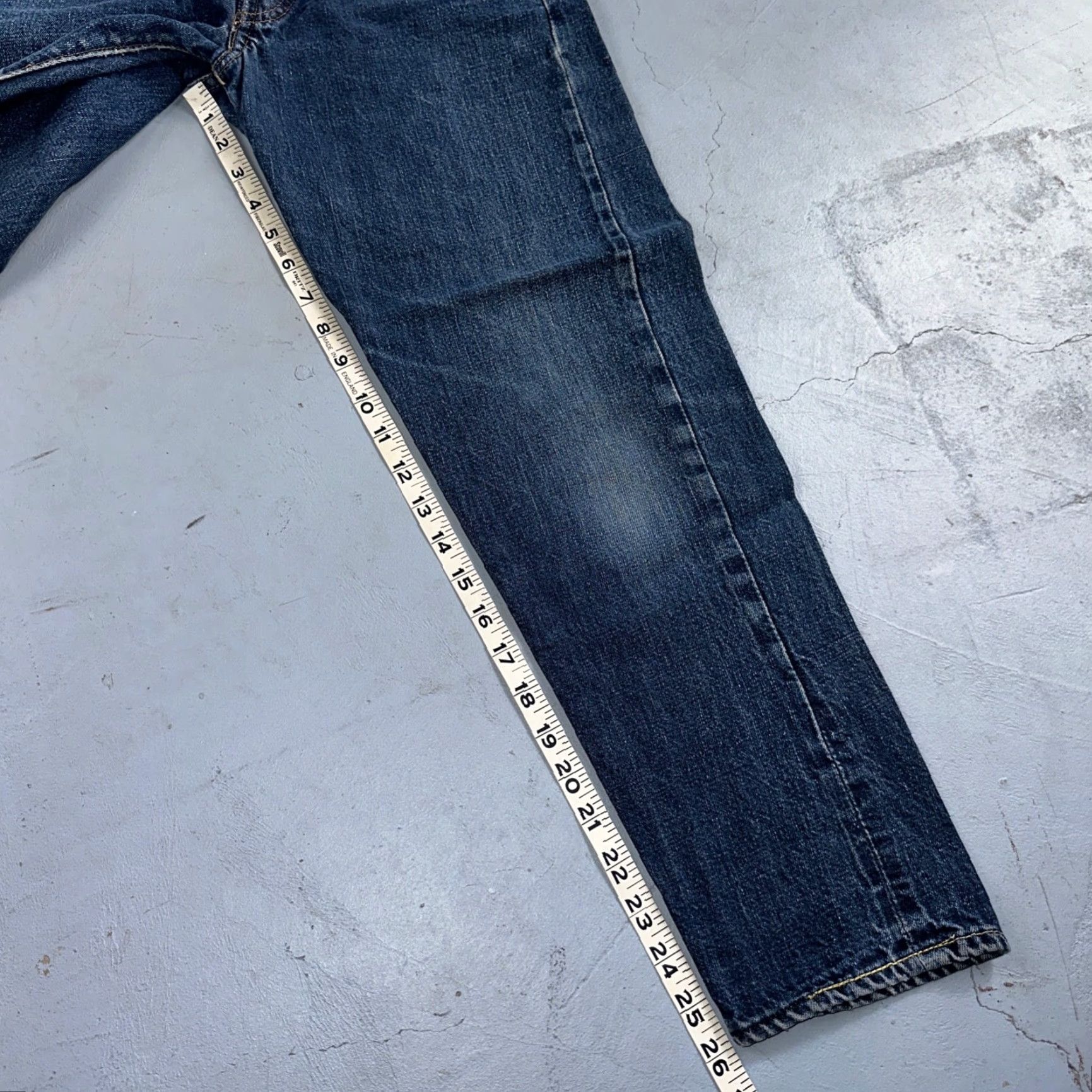 Levi's VINTAGE Levi's 501 XX Jeans Men 27 X26 Blue Denim Cotton Button Fly USA 60s 70s 60s Straight Slim Fit Size US 27 - 7 Thumbnail