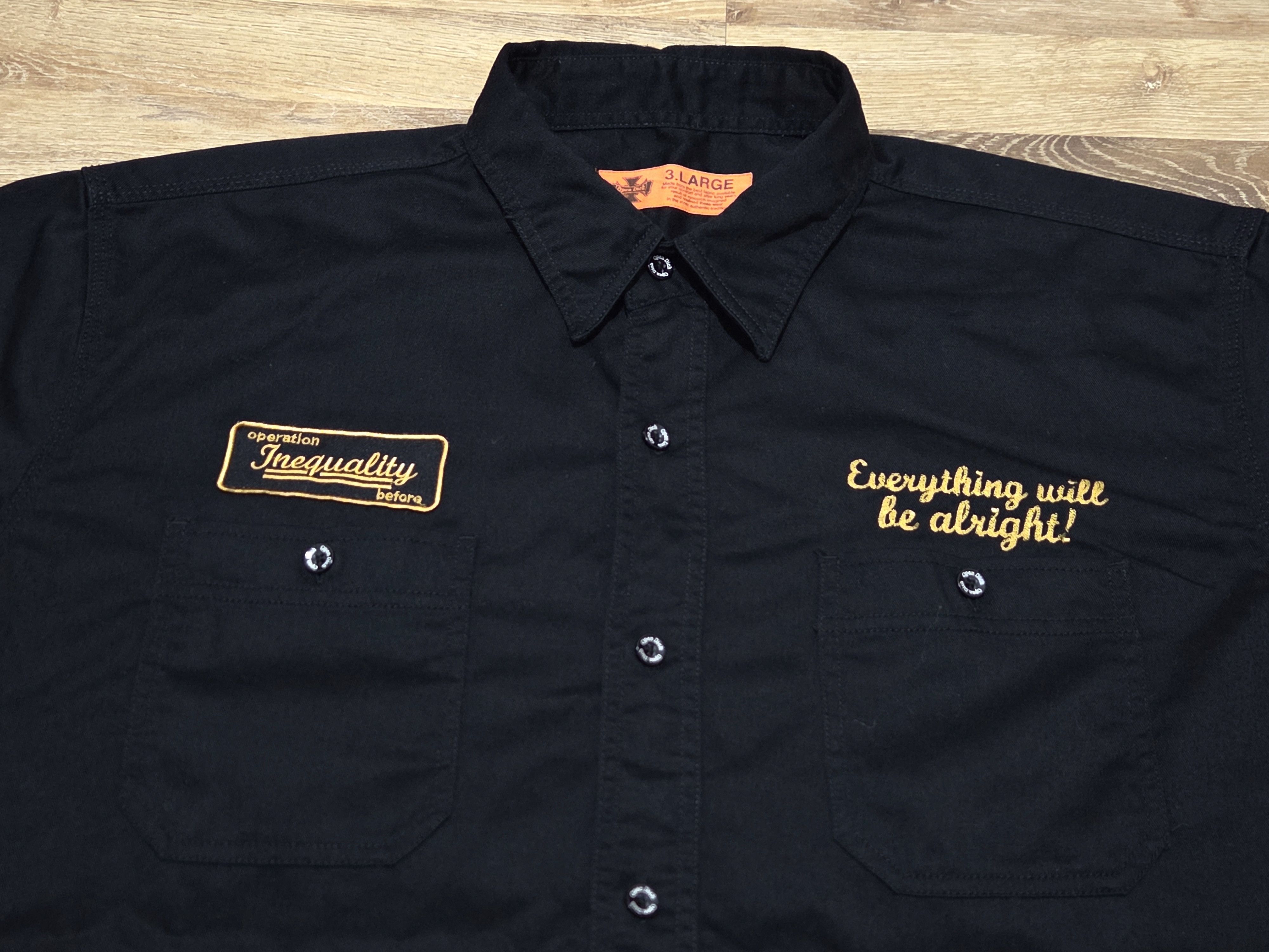 Vintage Open Dich Embroidered Double Pockets Work Wear Style Shirt Size US XXL / EU 58 / 5 - 3 Thumbnail