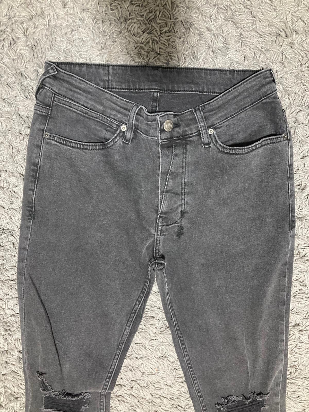Ksubi Distressed Grey Jeans Size US 31 - 2 Thumbnail