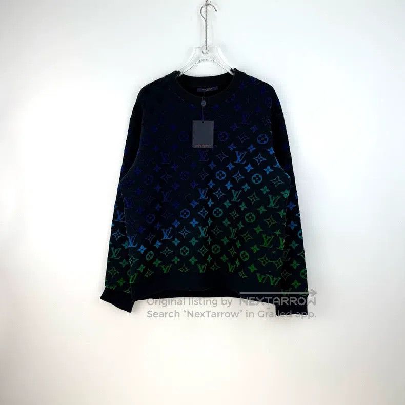 Louis Vuitton Louis Vuitton Black full gradient logo sweatshirt Size US XL / EU 56 / 4 - 3 Thumbnail