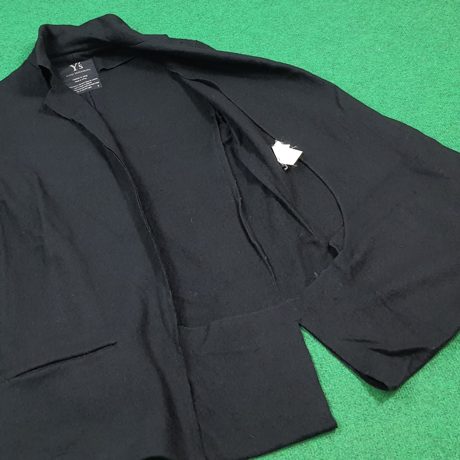 Yohji Yamamoto Vintage Y's Femme Wool Blazer Jacket Clack Cat C296N28 Size XS / US 0-2 / IT 36-38 - 8 Thumbnail