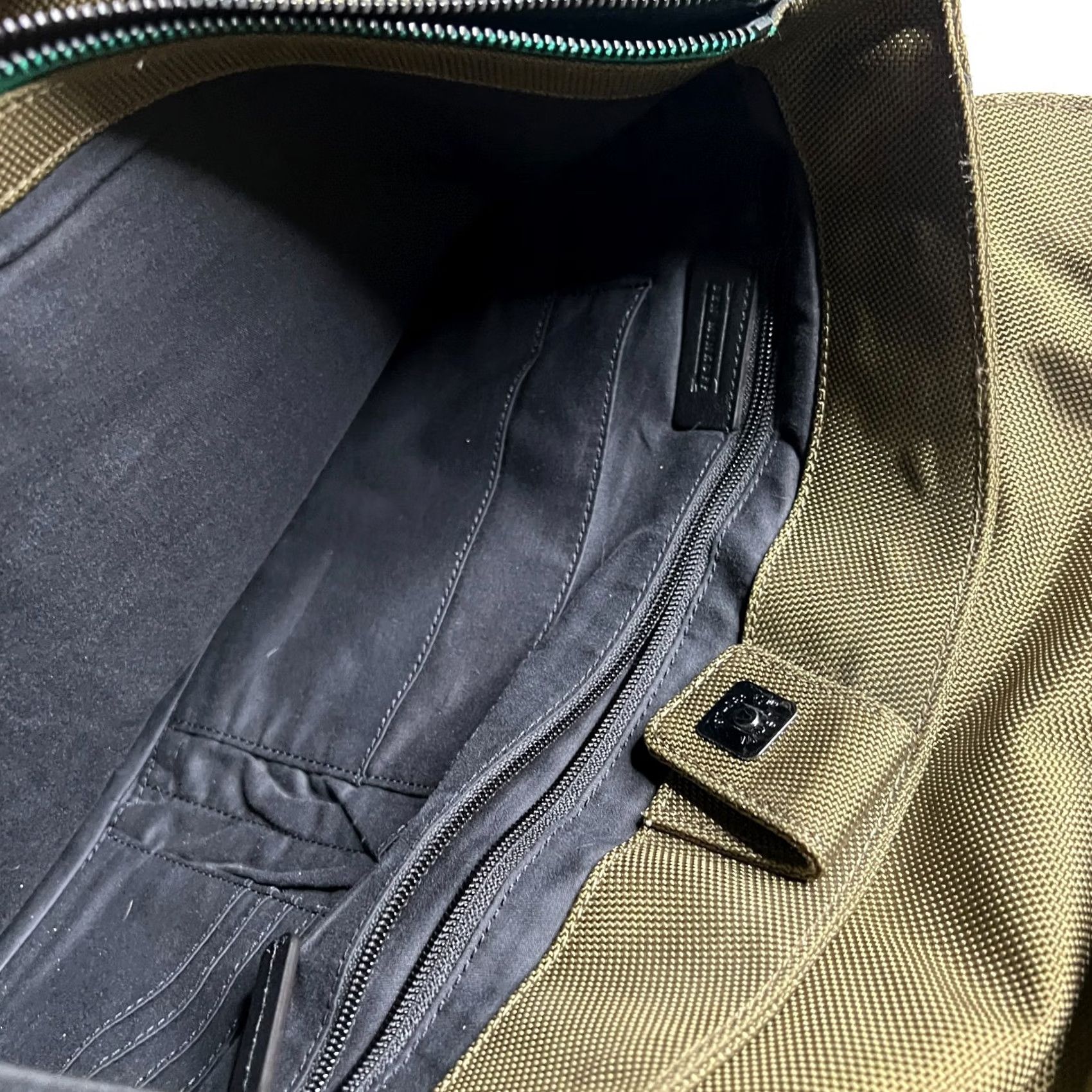Olive Ben Minkoff Crossbody Bag Olive Green Nylon with leather accents Mens Shoulder Bag Laptop Bag Nylon Crossbody Size ONE SIZE - 2 Thumbnail