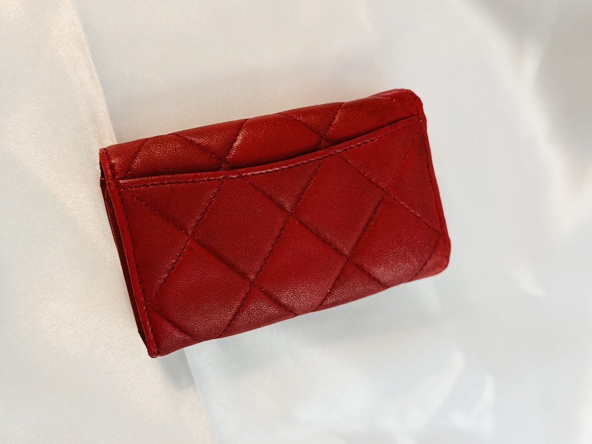 Chanel Caviar Quilted Classic Key Holder Wallet Red Size ONE SIZE - 8 Thumbnail