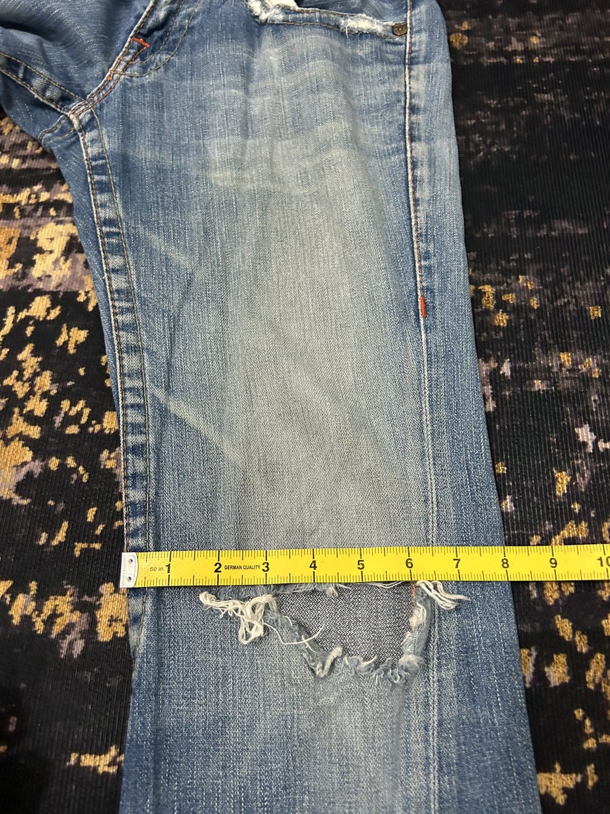 True Religion Vintage True Religion Distressed Flare Jeans Size US 31 - 22 Thumbnail