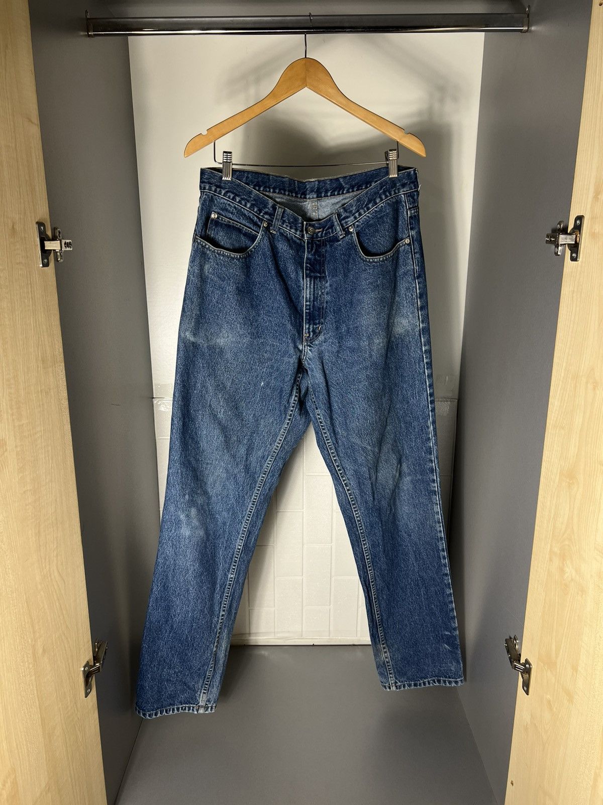 Saint Laurent Paris VINTAGE YVES SAINT LAURENT PARIS RETRO DENIM JEANS WEAR 90s Size US 38 / EU 54 - 7 Thumbnail