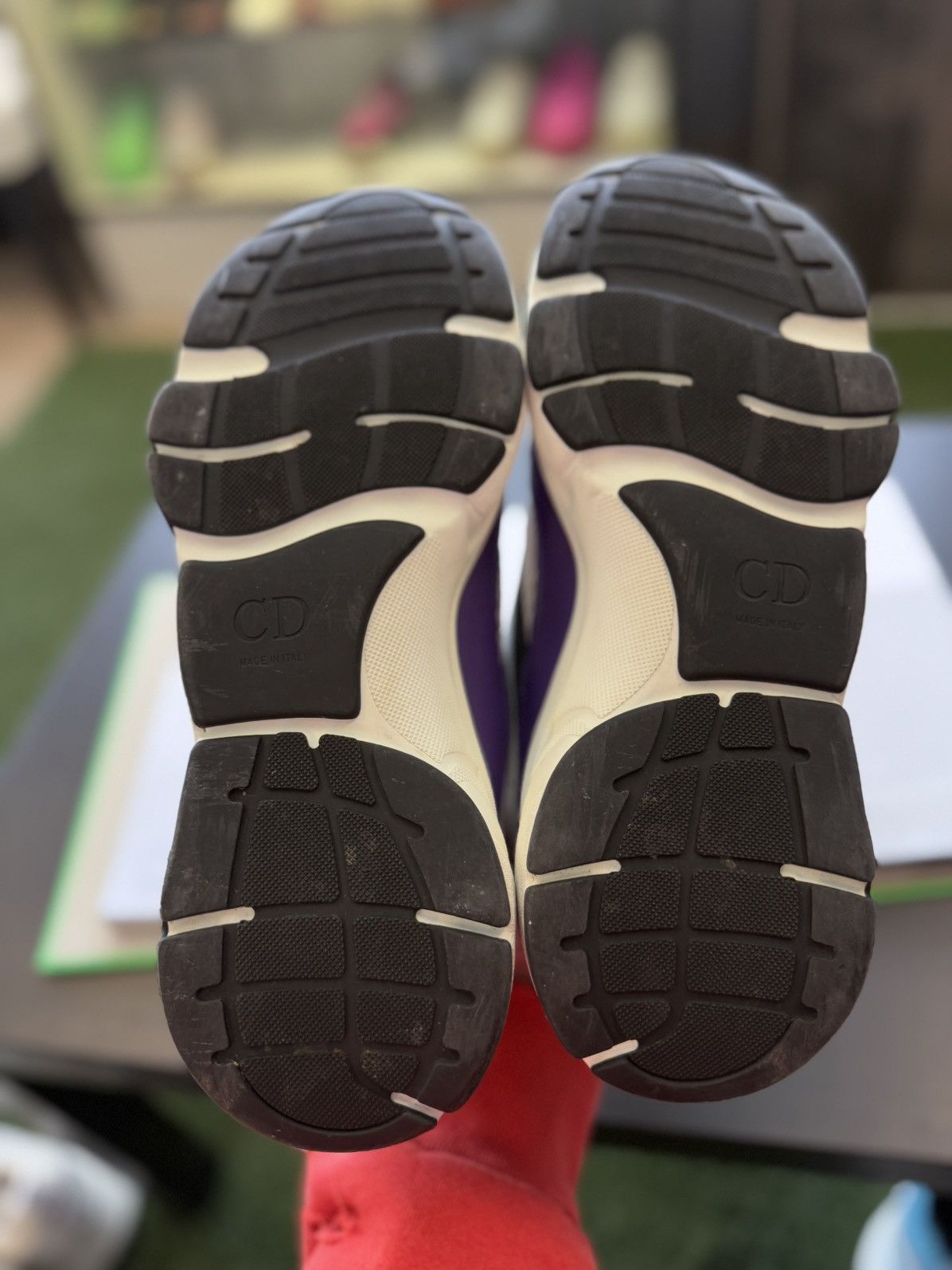 Dior Dior B22 White Purple Size 42EU/9US Discontinued Size US 9 / EU 42 - 15 Thumbnail