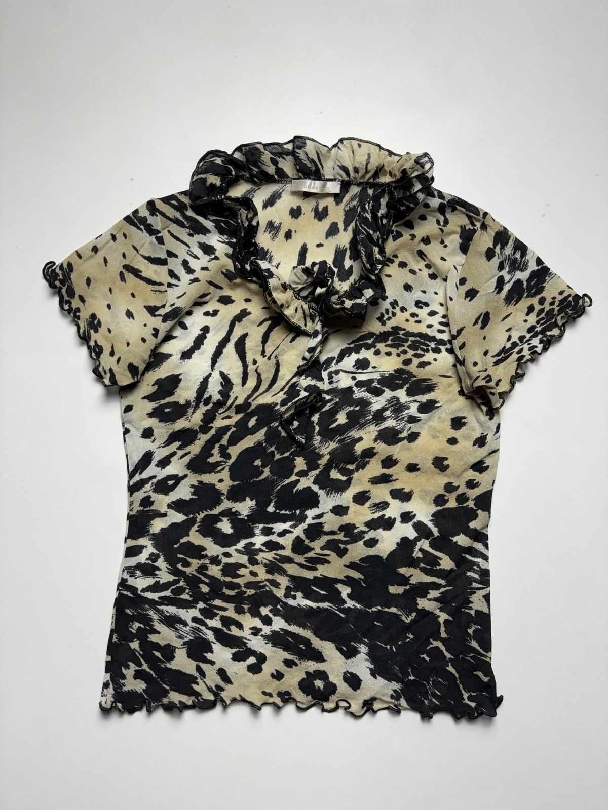Vintage Mesh leopard vintage printed t-shirt cavalli style Size M / US 6-8 / IT 42-44 - 1 Thumbnail