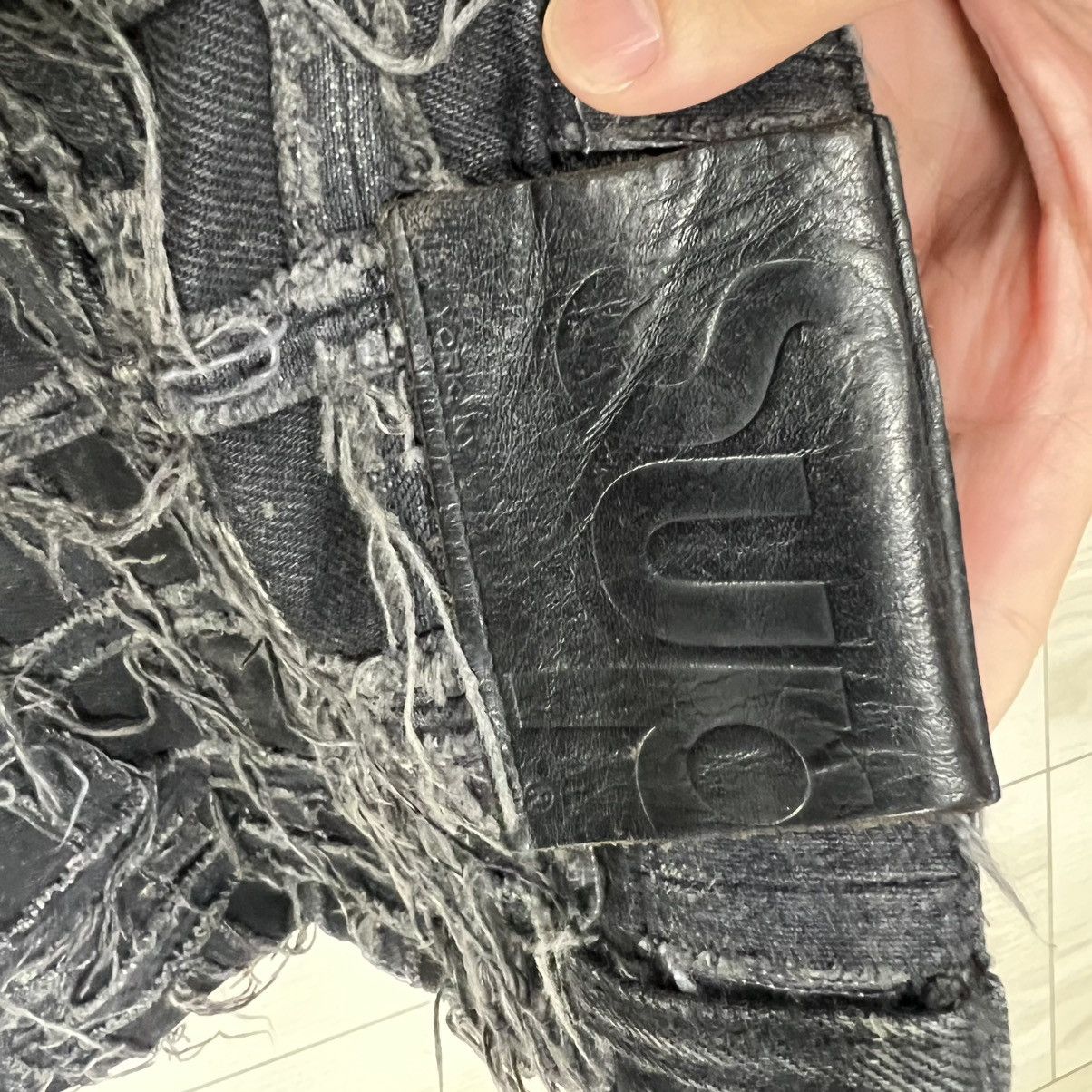 Supreme supreme Frayed Patchwork Baggy Size US 34 / EU 50 - 4 Thumbnail