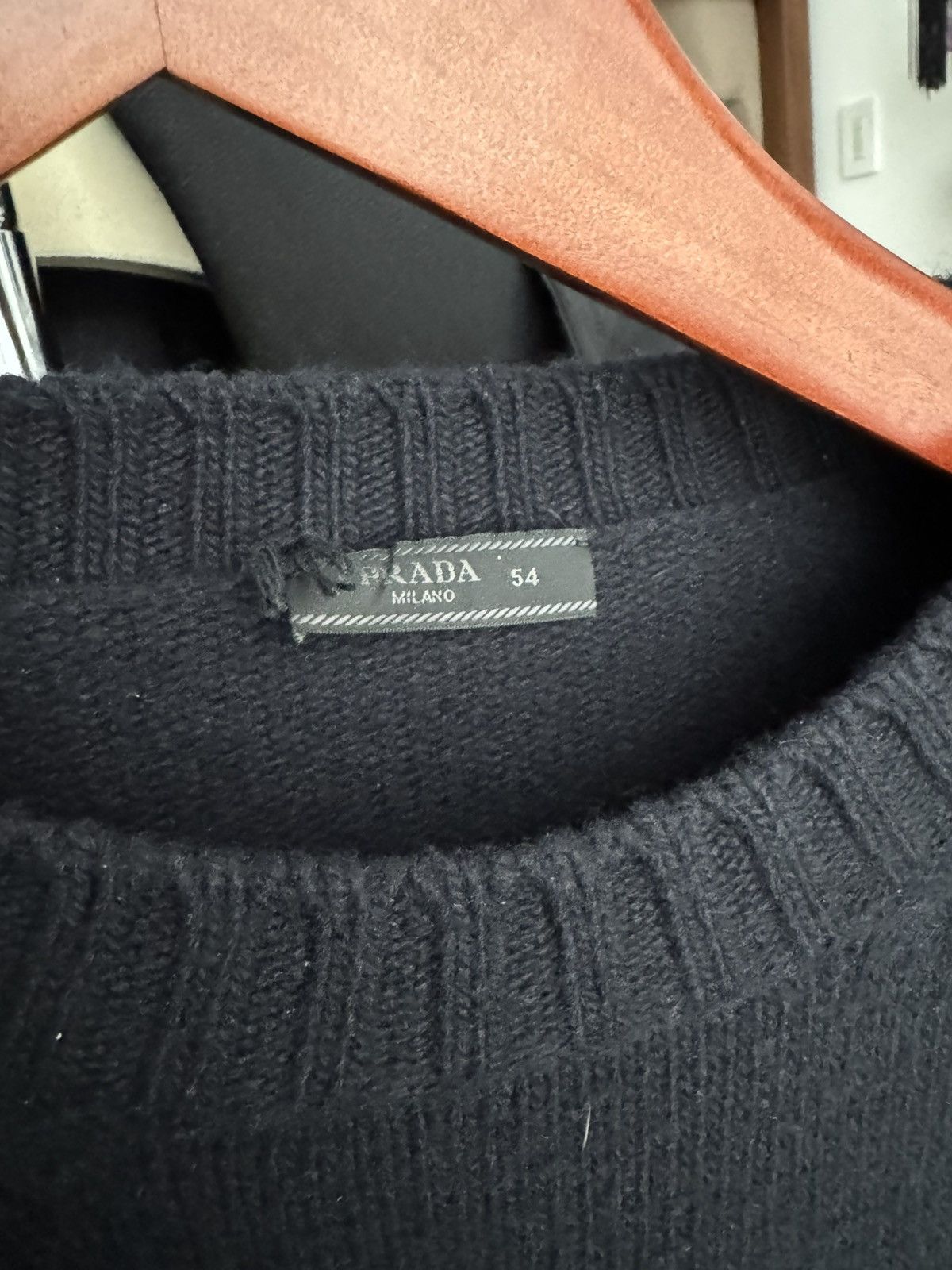 Prada Navy Prada Milano Sweater Size US XL / EU 56 / 4 - 2 Thumbnail