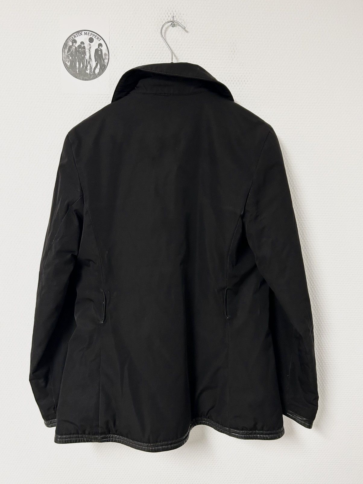 Moncler 2006 Leather Detailed Biker Jacket Size US M / EU 48-50 / 2 - 3 Thumbnail