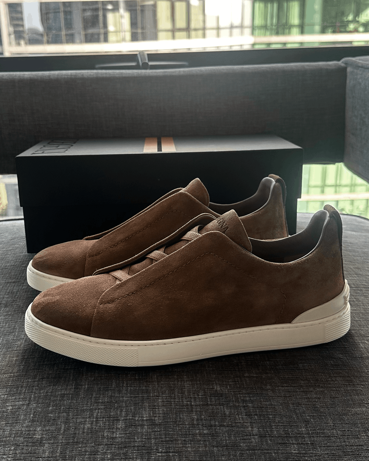Ermenegildo Zegna Zegna Triple Stitch Beige Suede Shoes Size US 10 / EU 43 - 7 Thumbnail