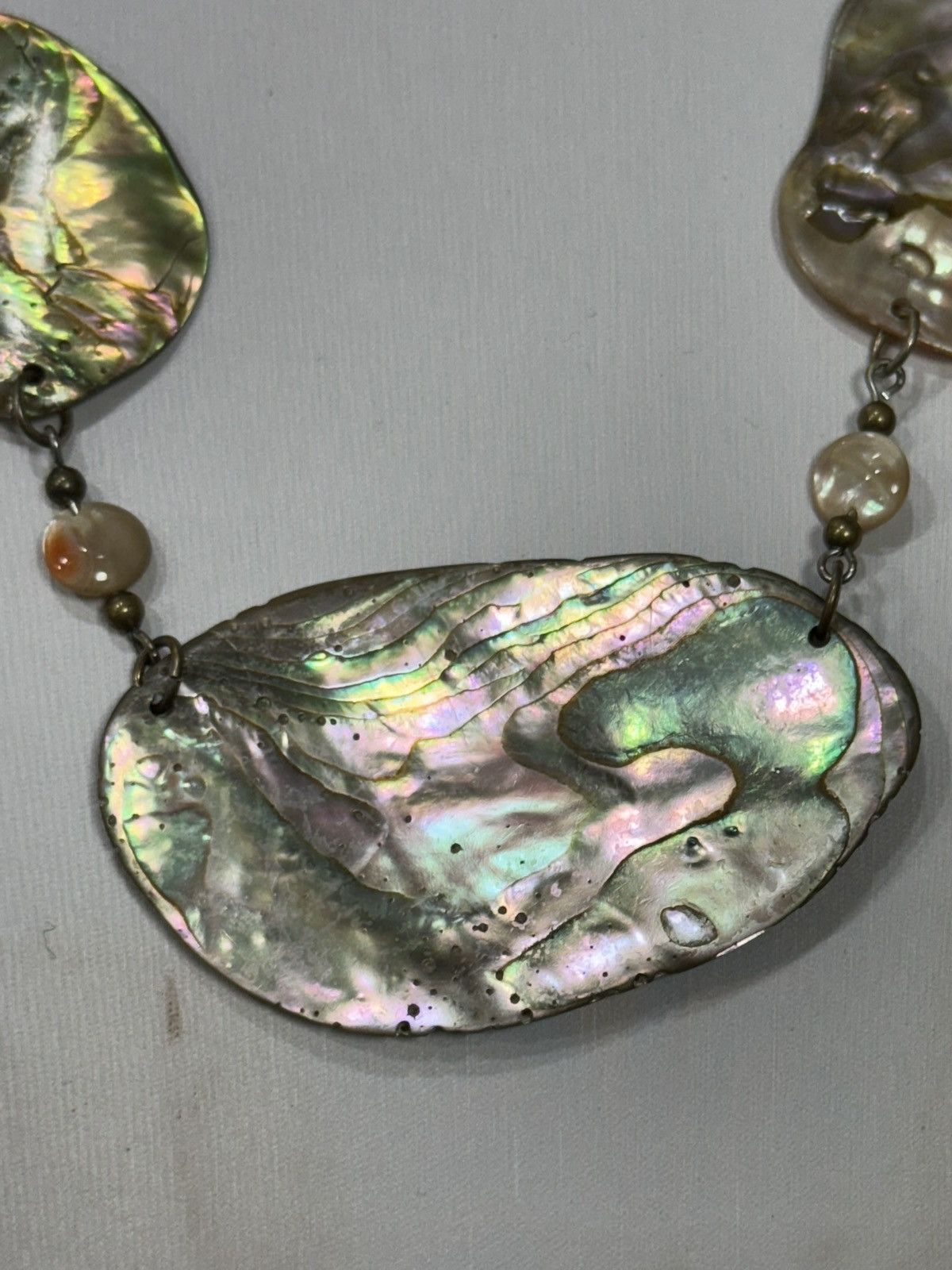 Vintage Vintage freshwater abalone Necklace Size ONE SIZE - 9 Thumbnail