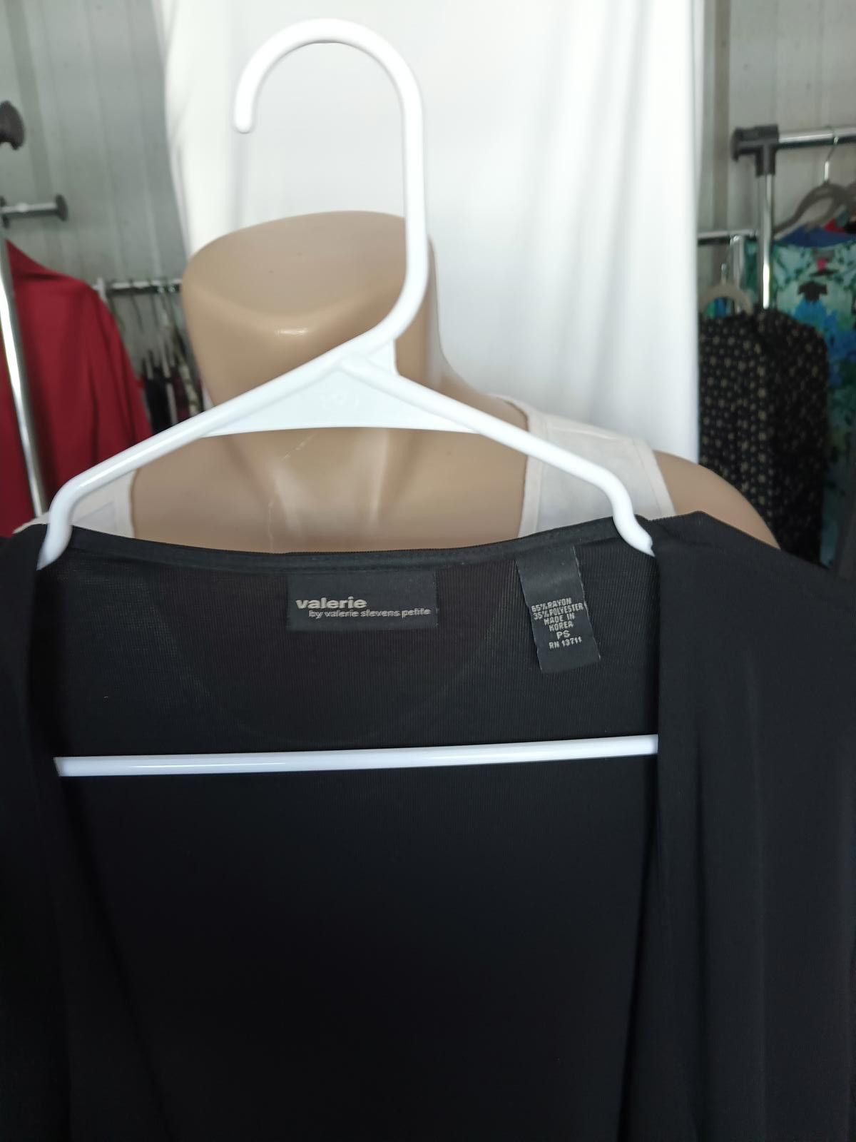 Designer Valerie Women's Black Open Front Cardigan Size S / US 4 / IT 40 - 3 Thumbnail