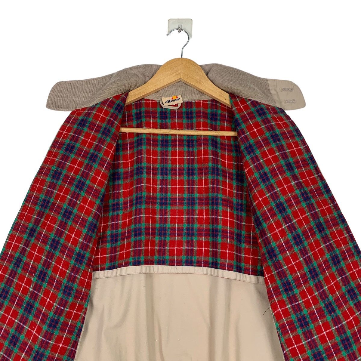 Ellesse ELLESSE Red Tartan Lined Turtleneck Jacket #1163-C53 Size US L / EU 52-54 / 3 - 12 Thumbnail