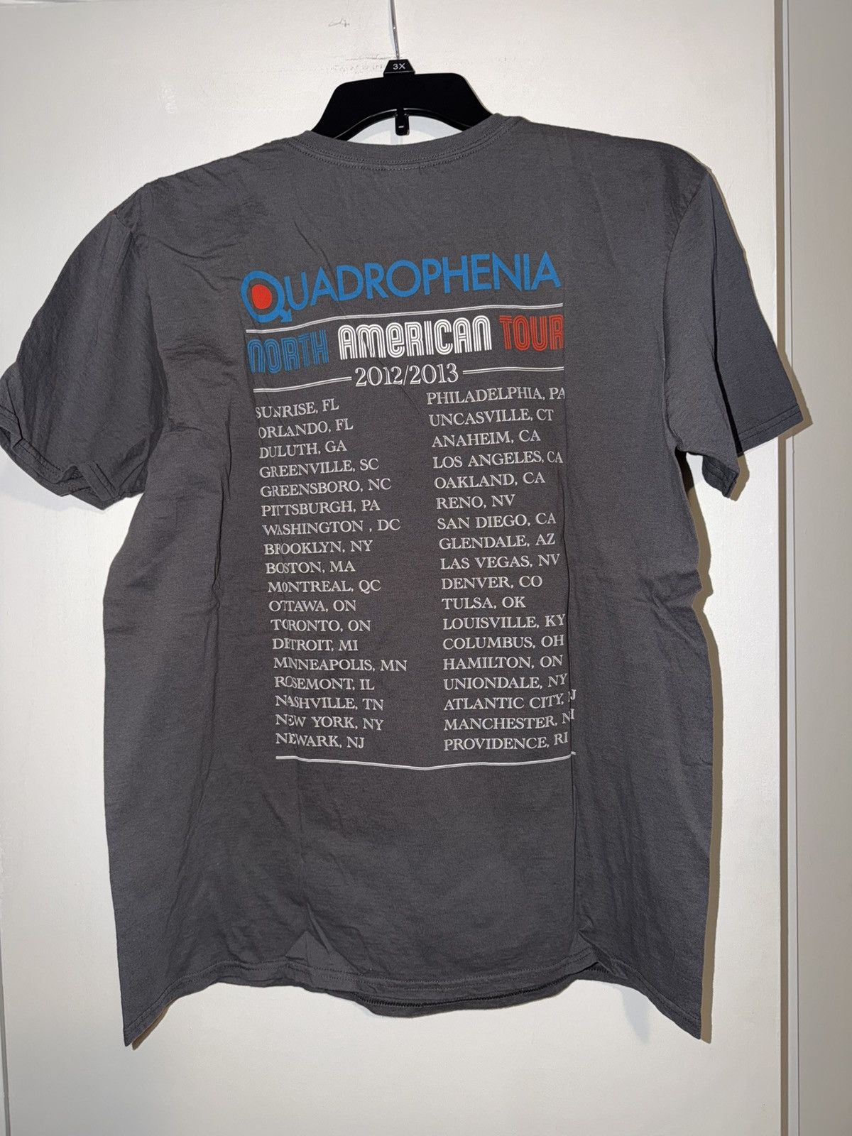 Gildan The Who Quadrophenia North American T-Shirt Gray Size XL Size US XL / EU 56 / 4 - 6 Thumbnail