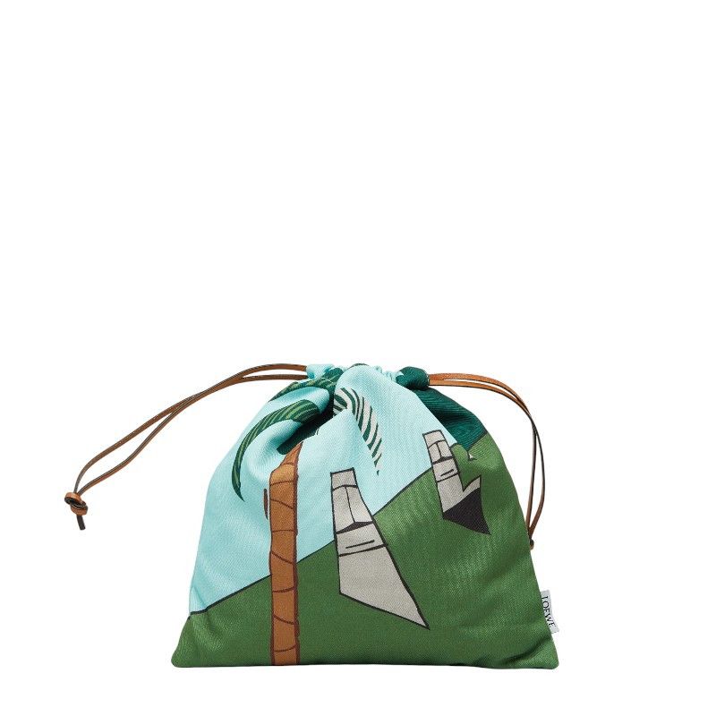 Loewe Loewe Ken Price Capsule Collection Canvas Drawstring Pouch Textile Vanity Bag DUTY FREE for USA